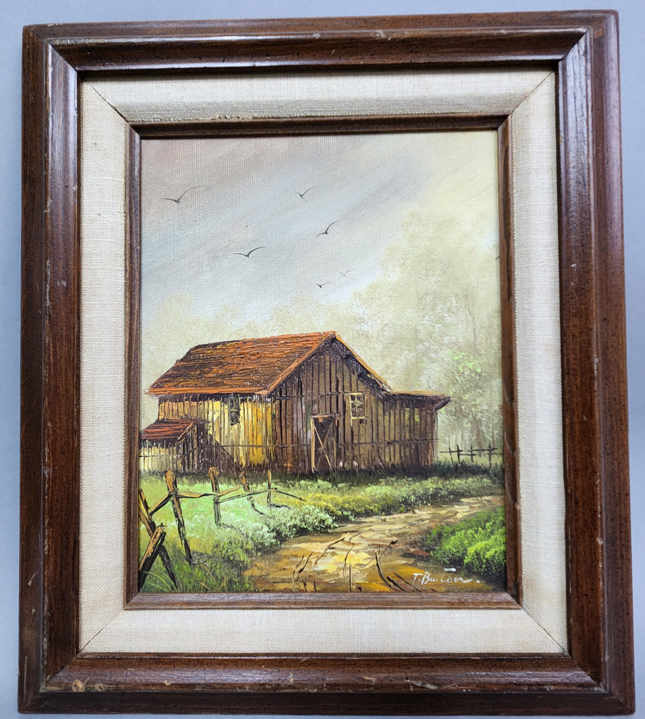 Three Rural Landscapes Oil Paintings