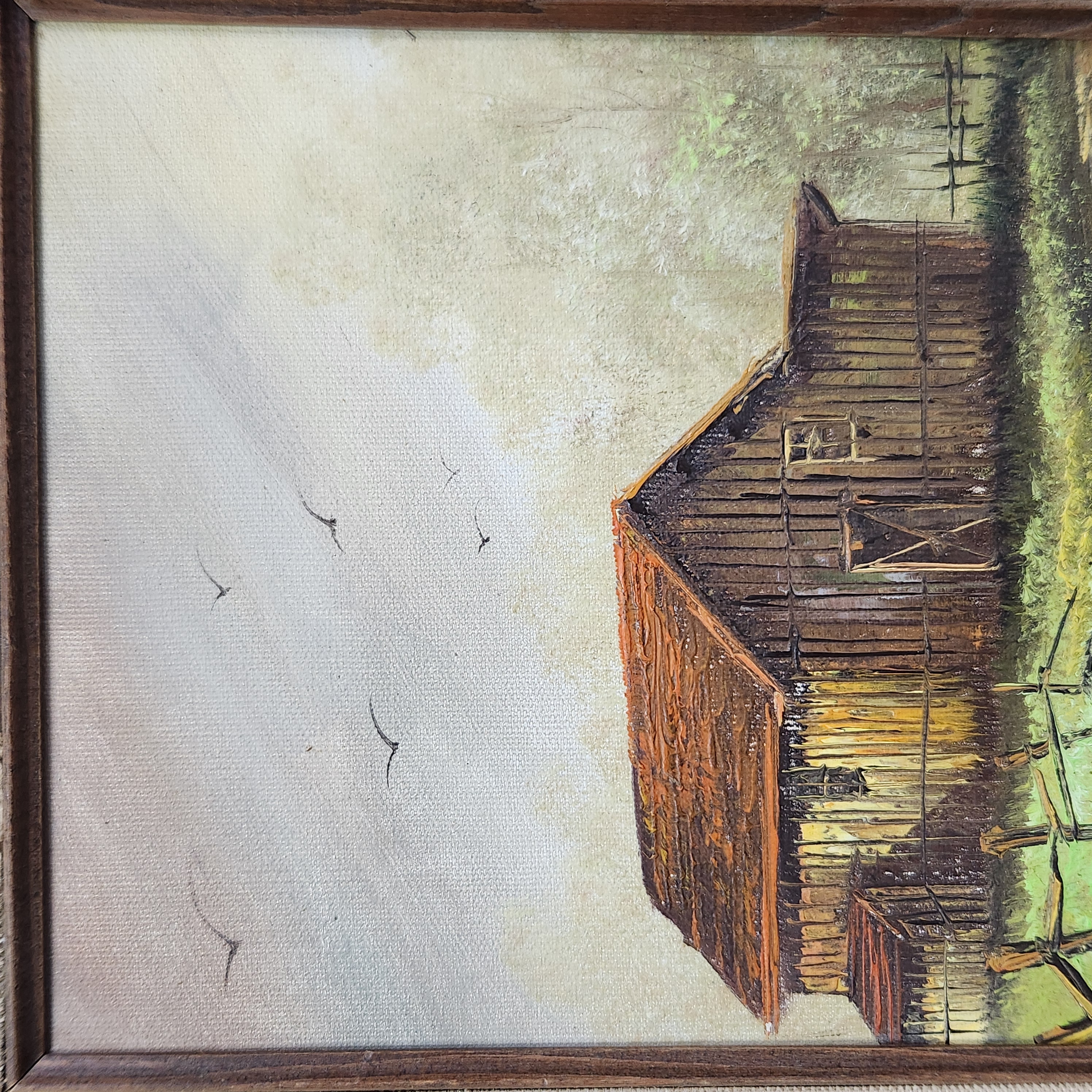 Three Rural Landscapes Oil Paintings