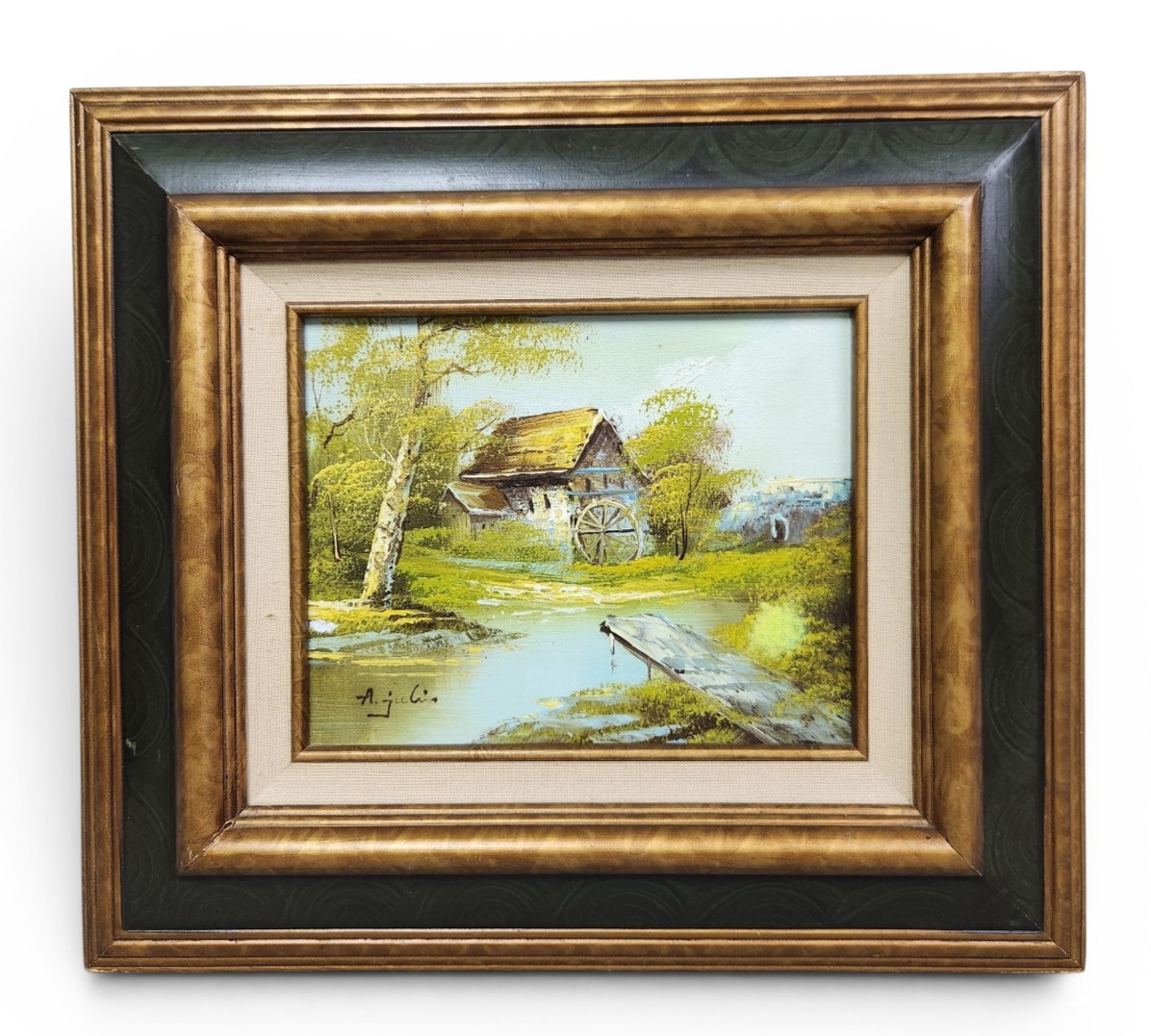A. Julio Landscape Oil on Canvas