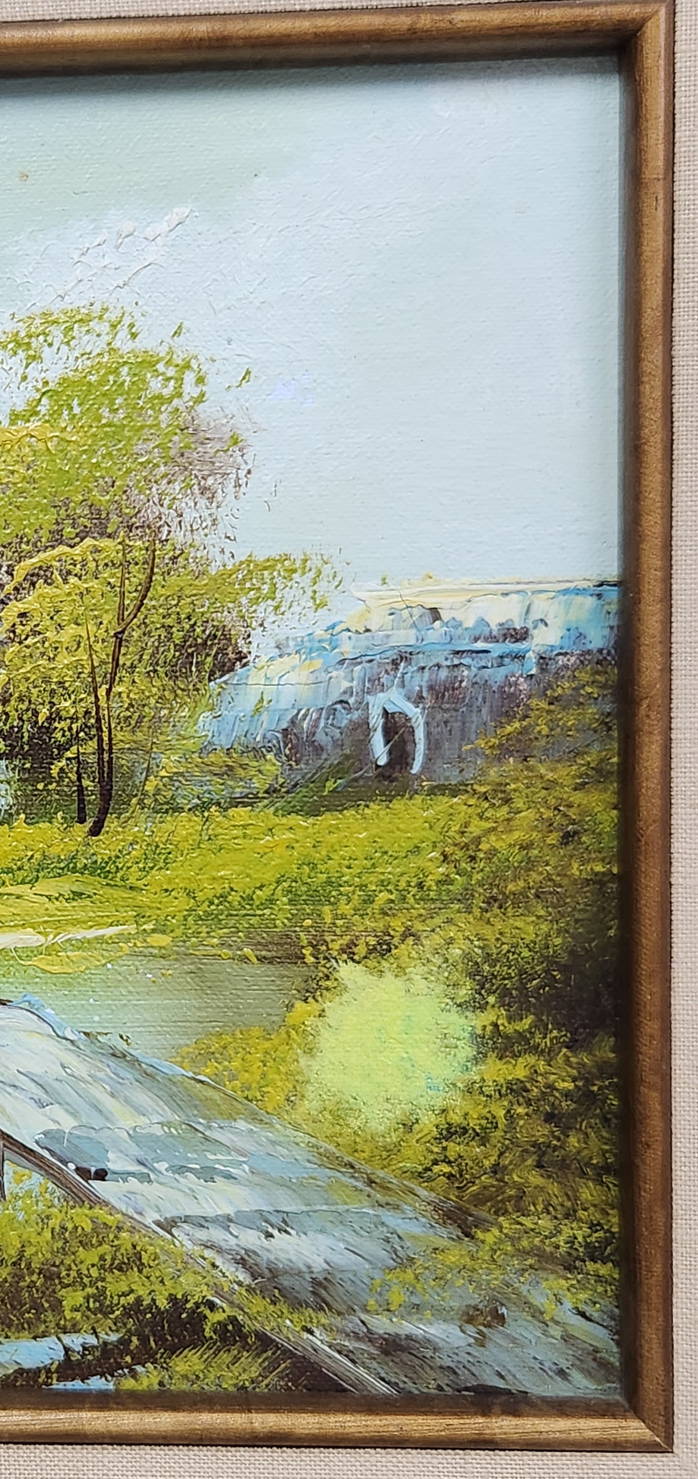 A. Julio Landscape Oil on Canvas