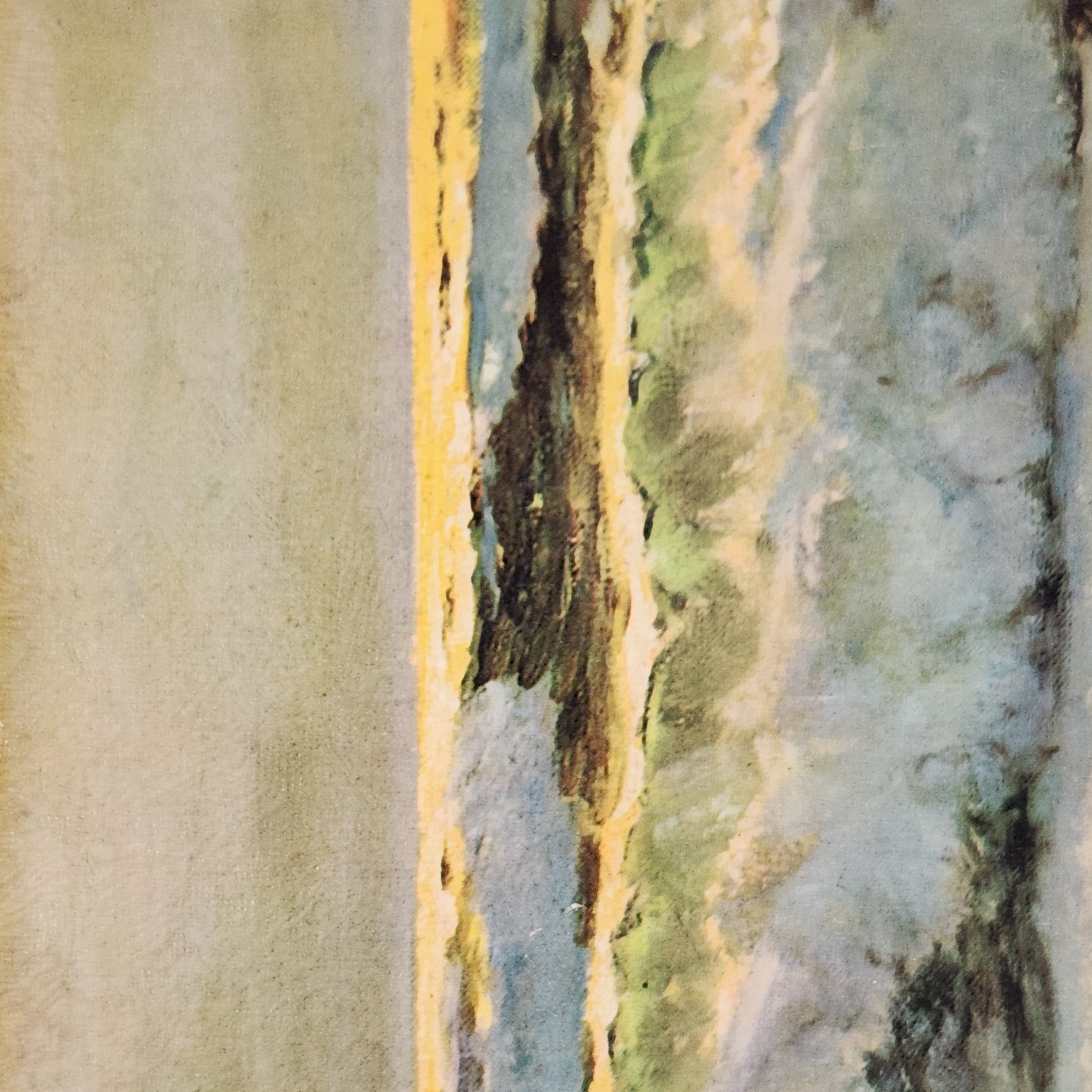 Robert Wood Surfside Lithograph on Board