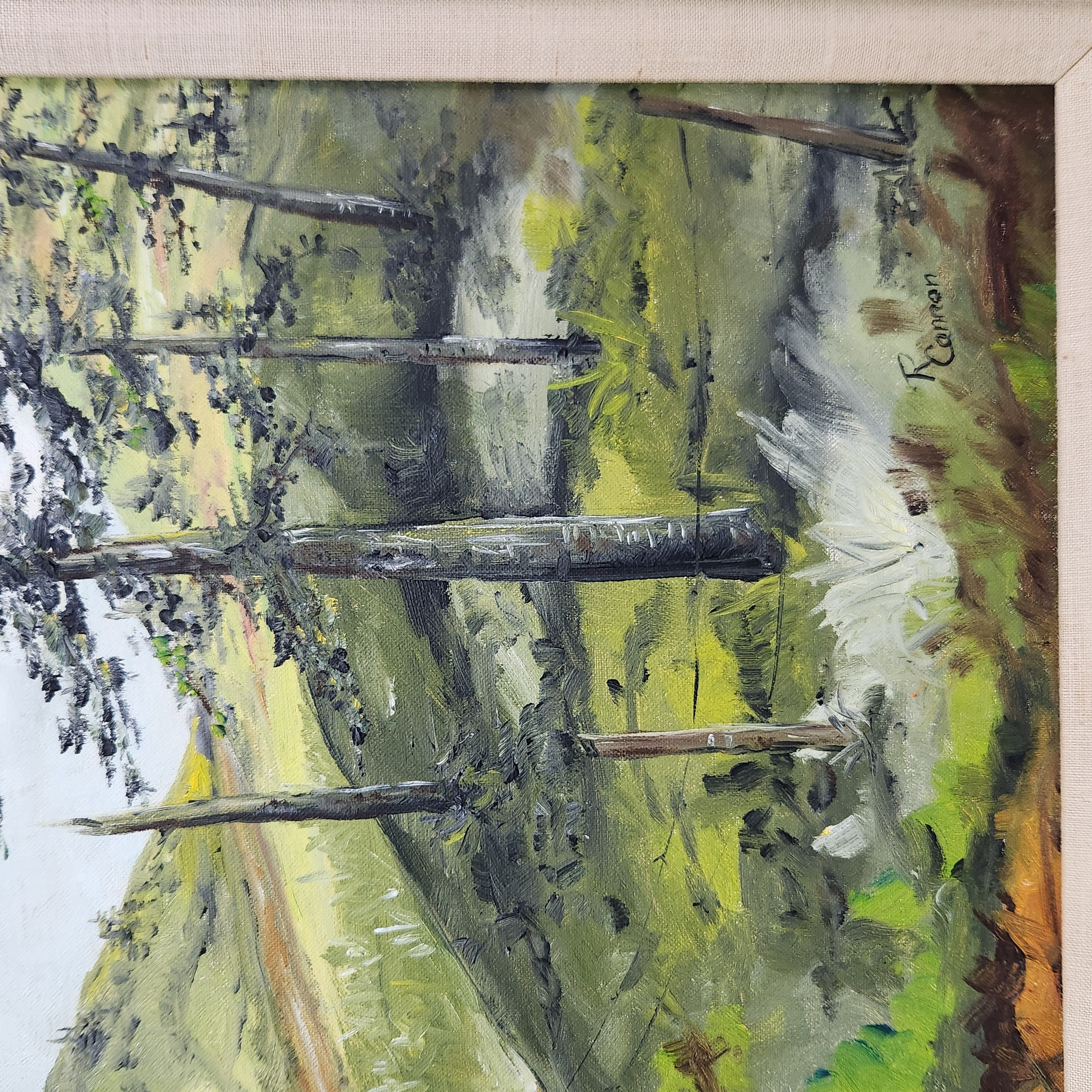 R. Cannon Landscape Oil on Canvas