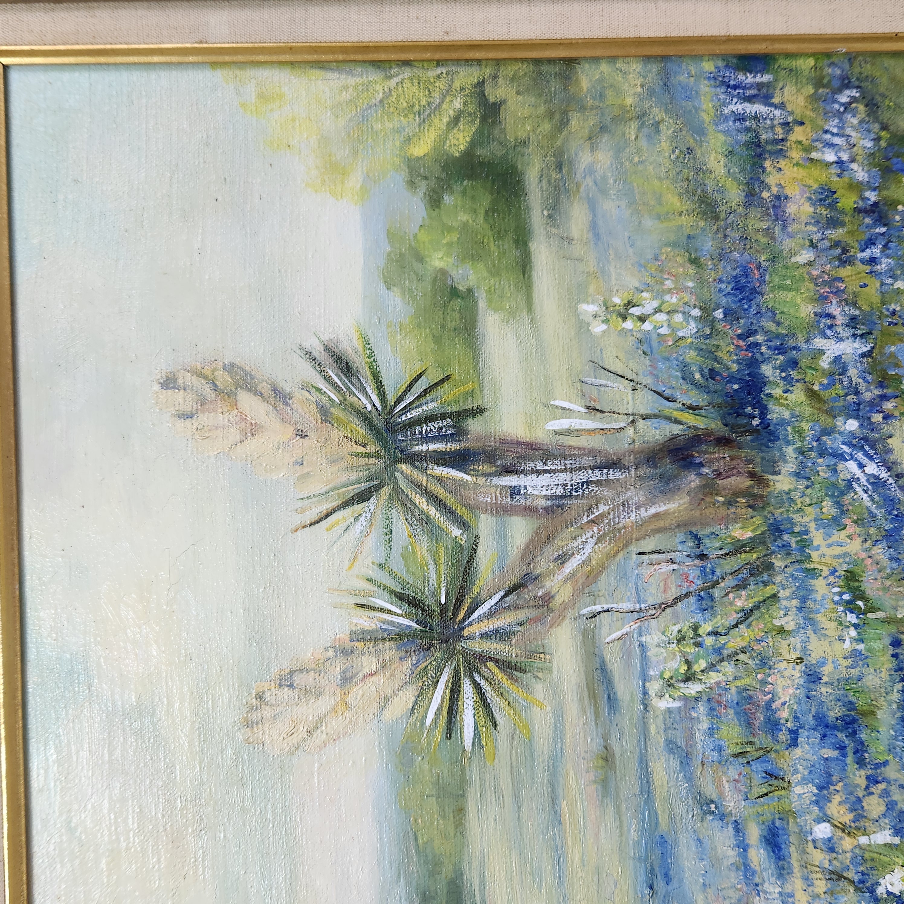 Mary Hunt Bluebonnets Oil on Canvas