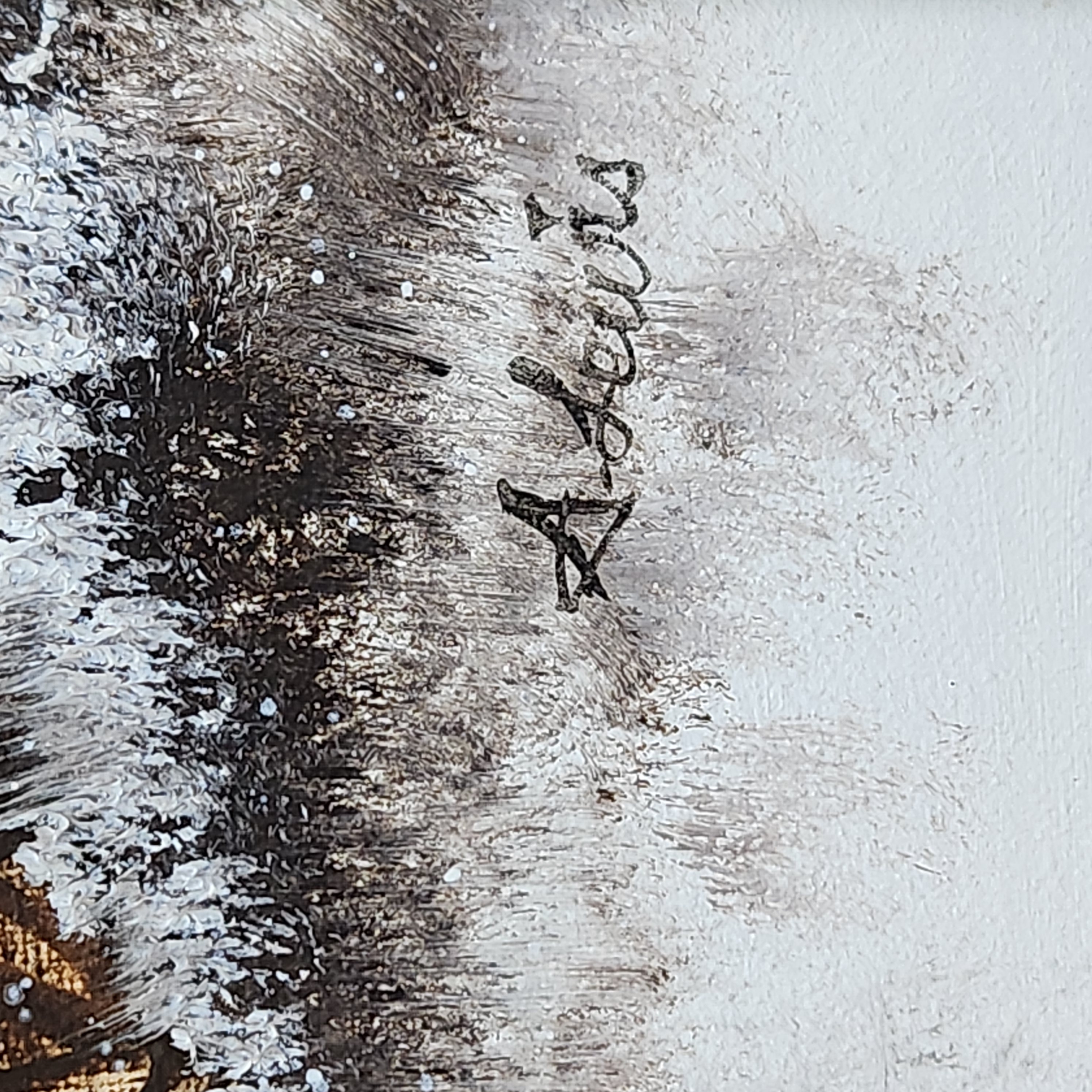 A. Heurs Winter Farm Oil Painting