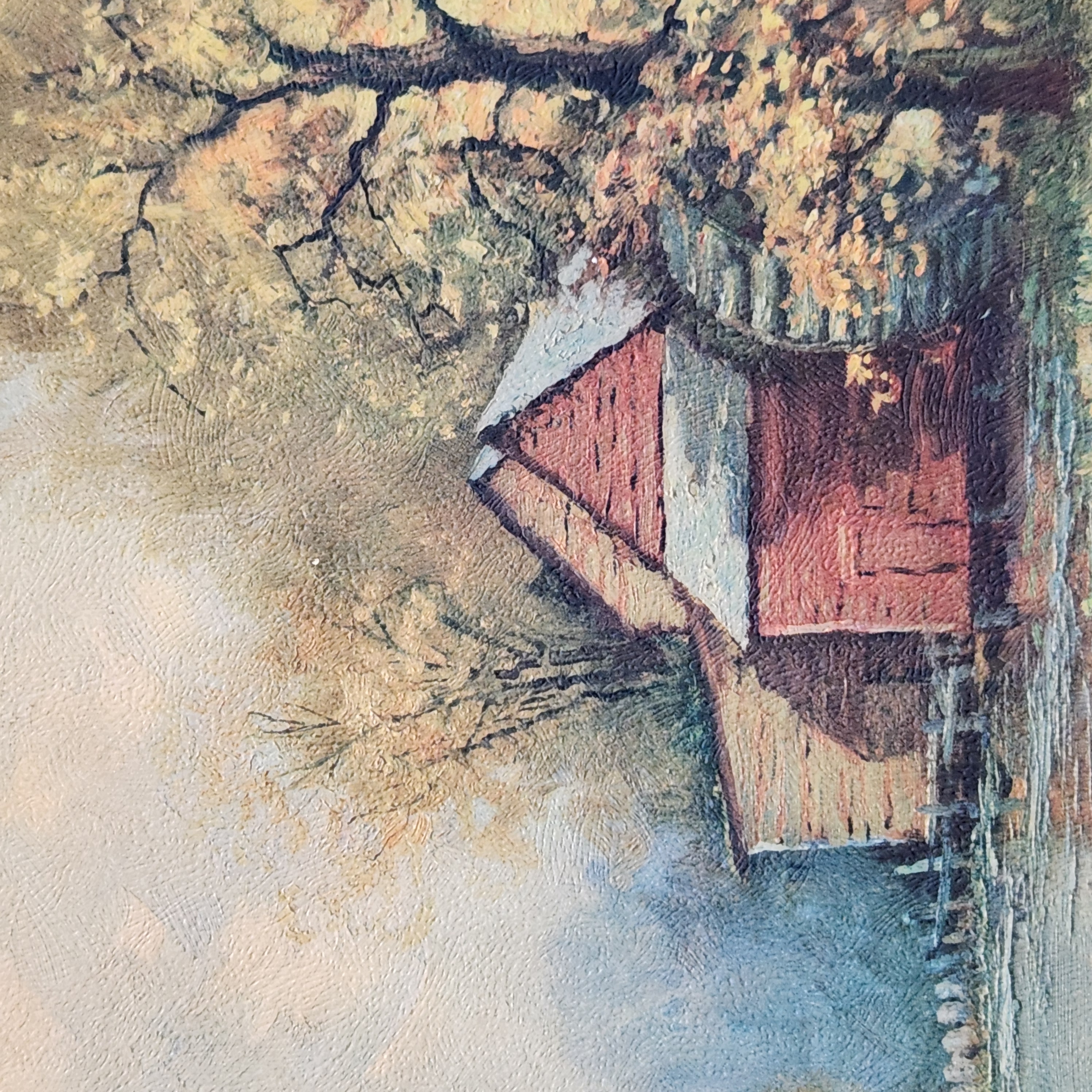 Autumn Mill Scene Print