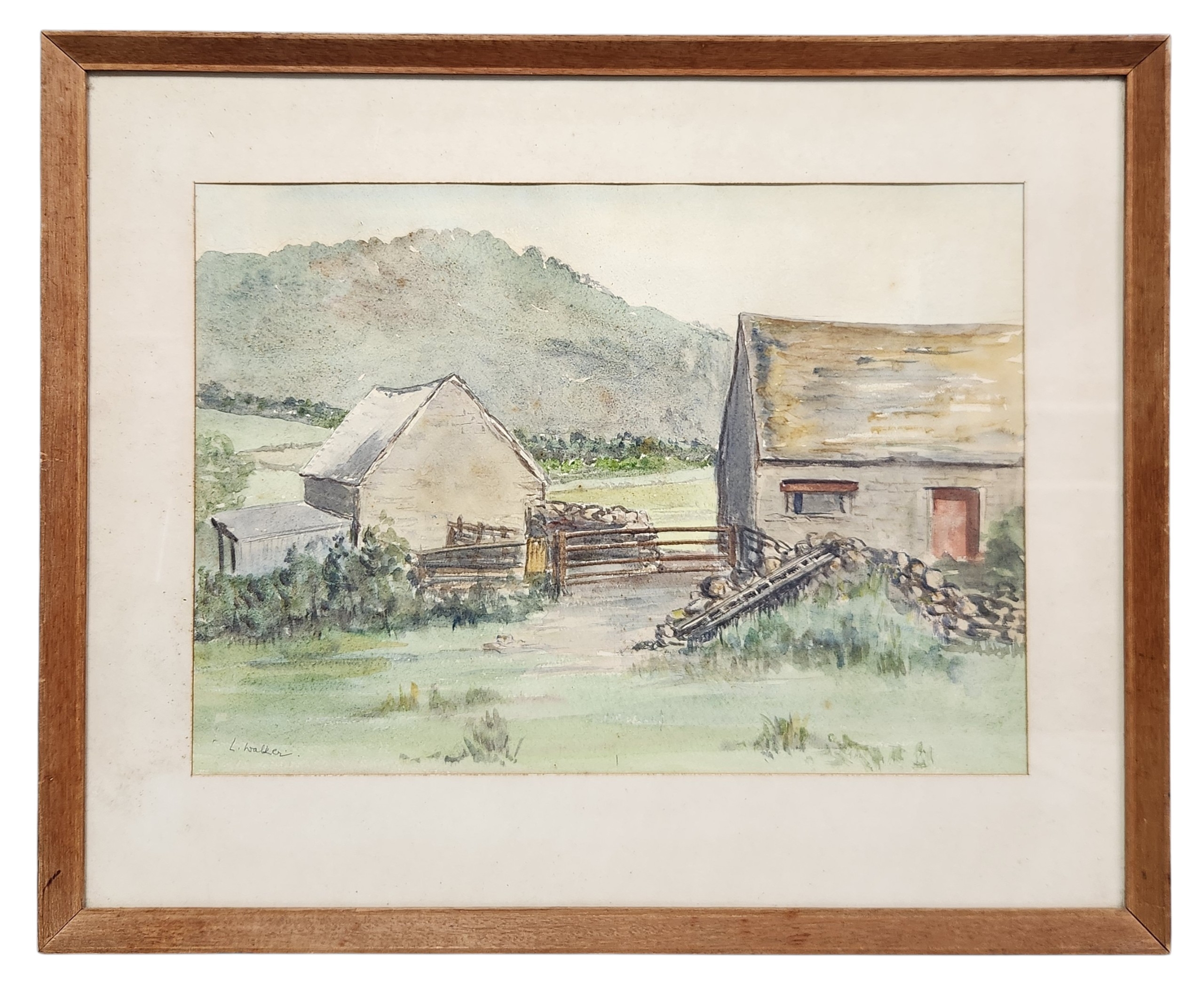 L. Walker Watercolor Landscape