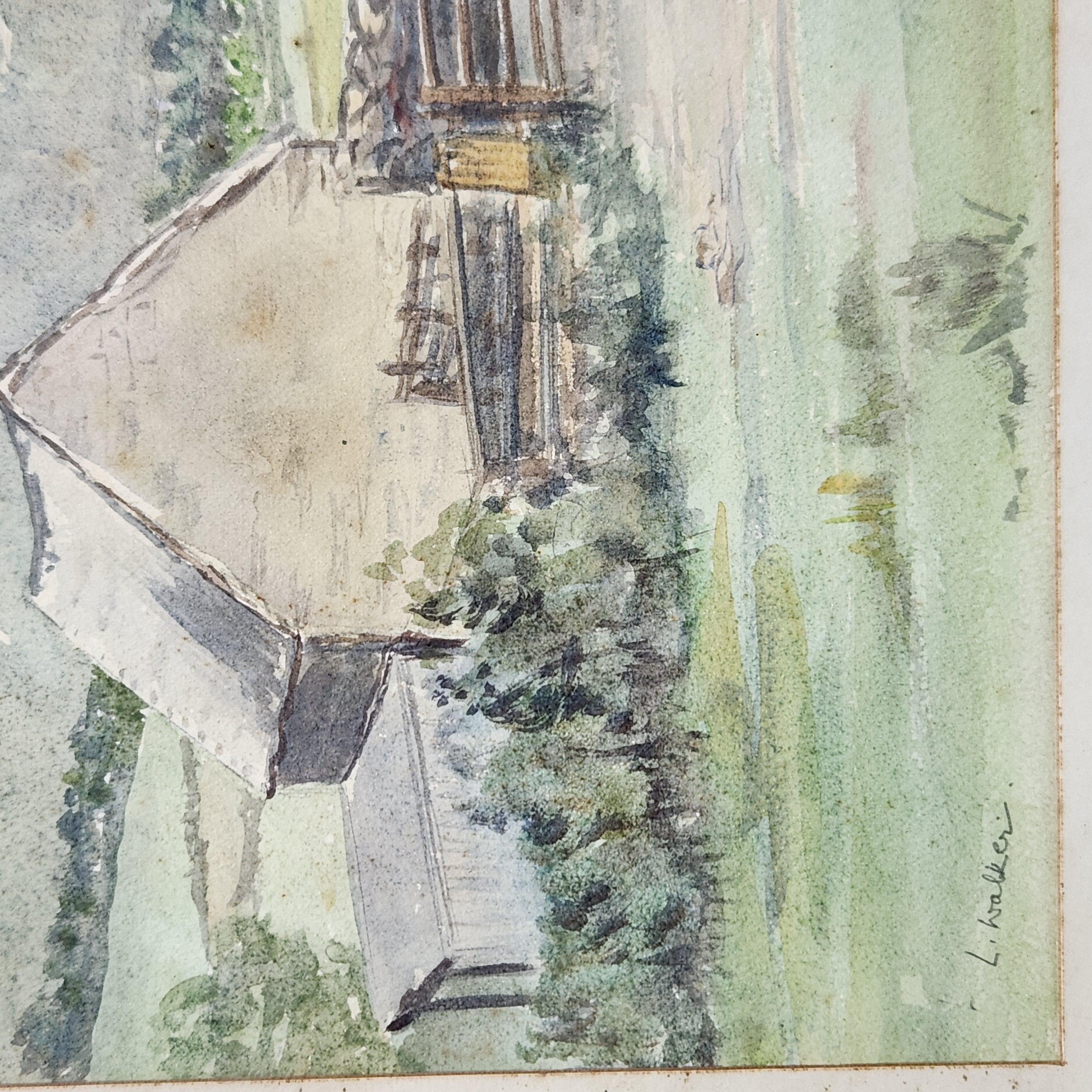 L. Walker Watercolor Landscape