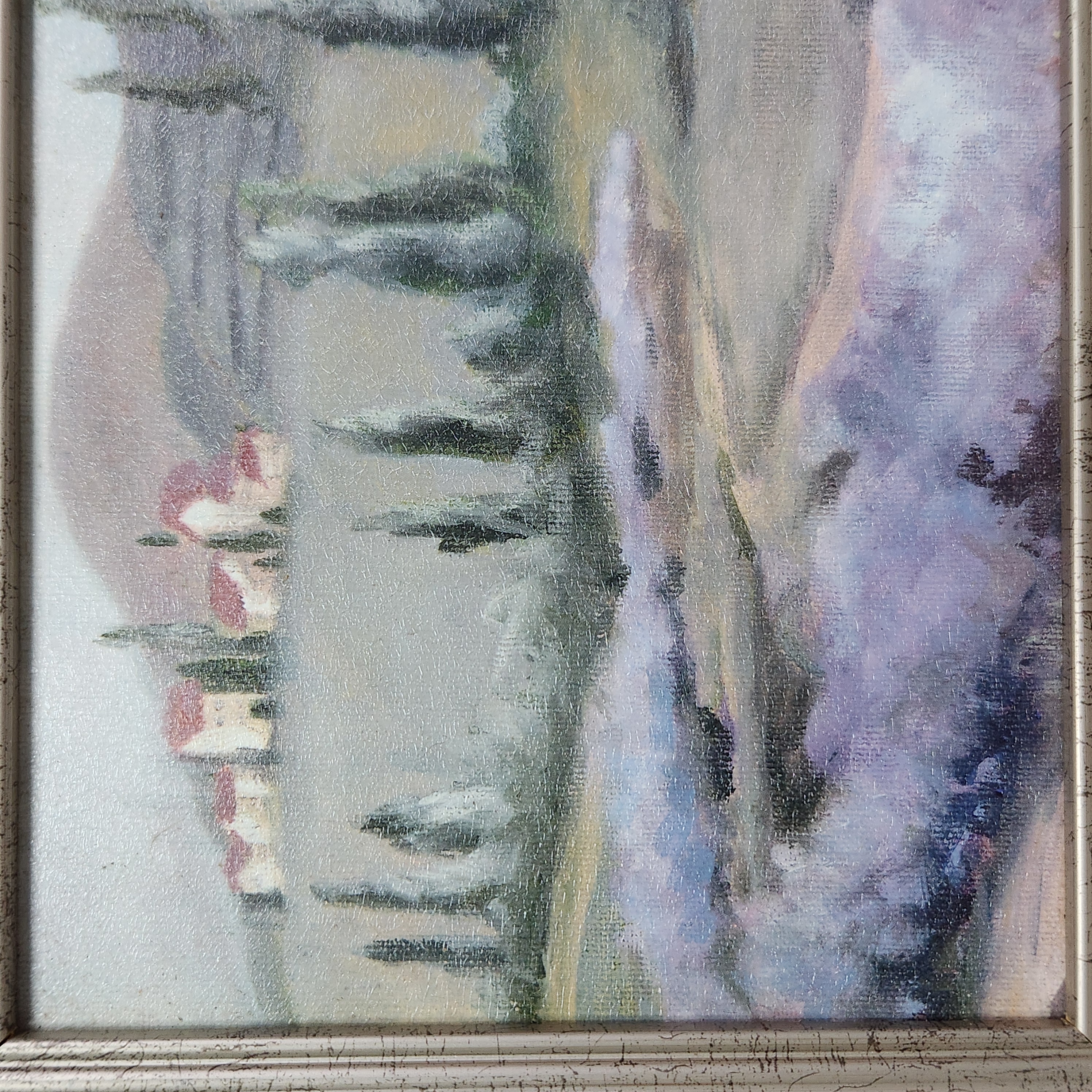 Mediterranean Lavender Field Oil on Canvas