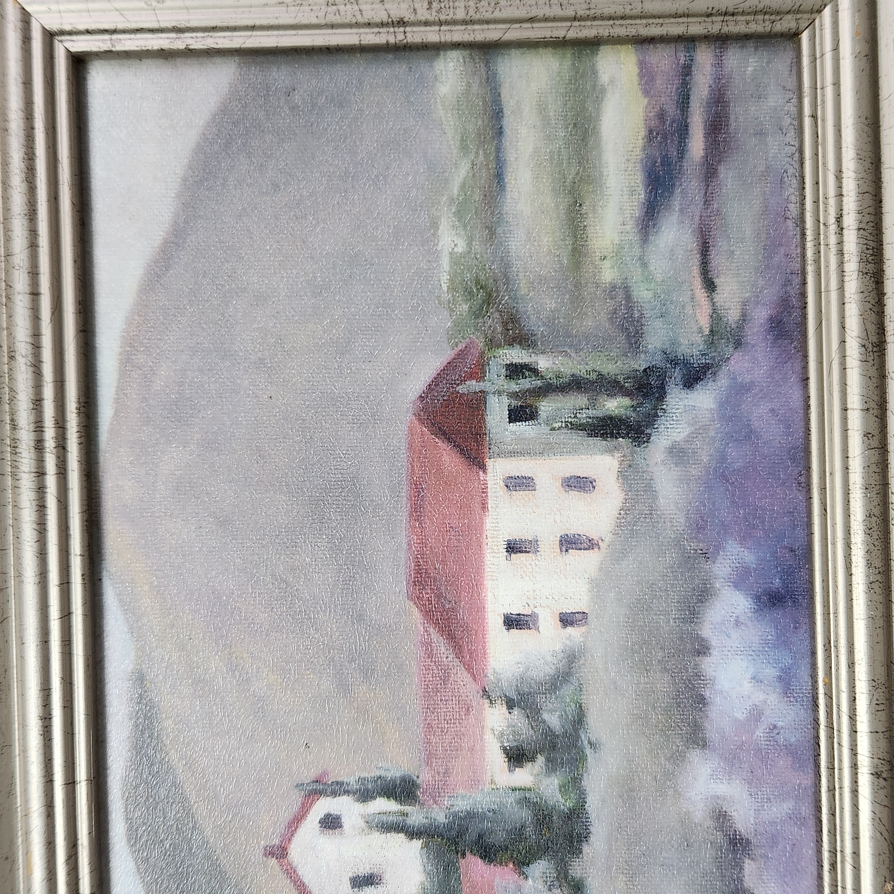 Mediterranean Lavender Field Oil on Canvas
