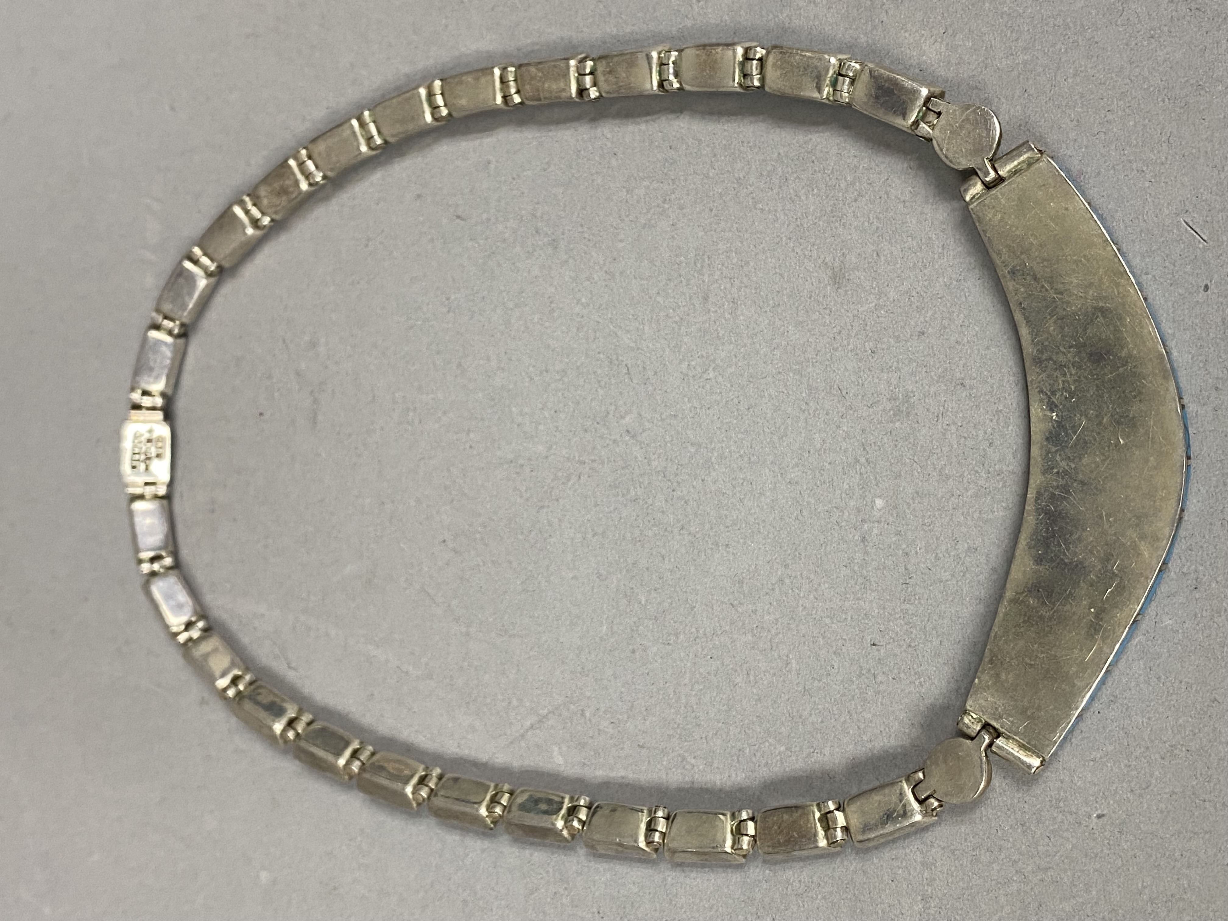 Vintage Taxco .950 Silver & Turquoise Jewelry Set.