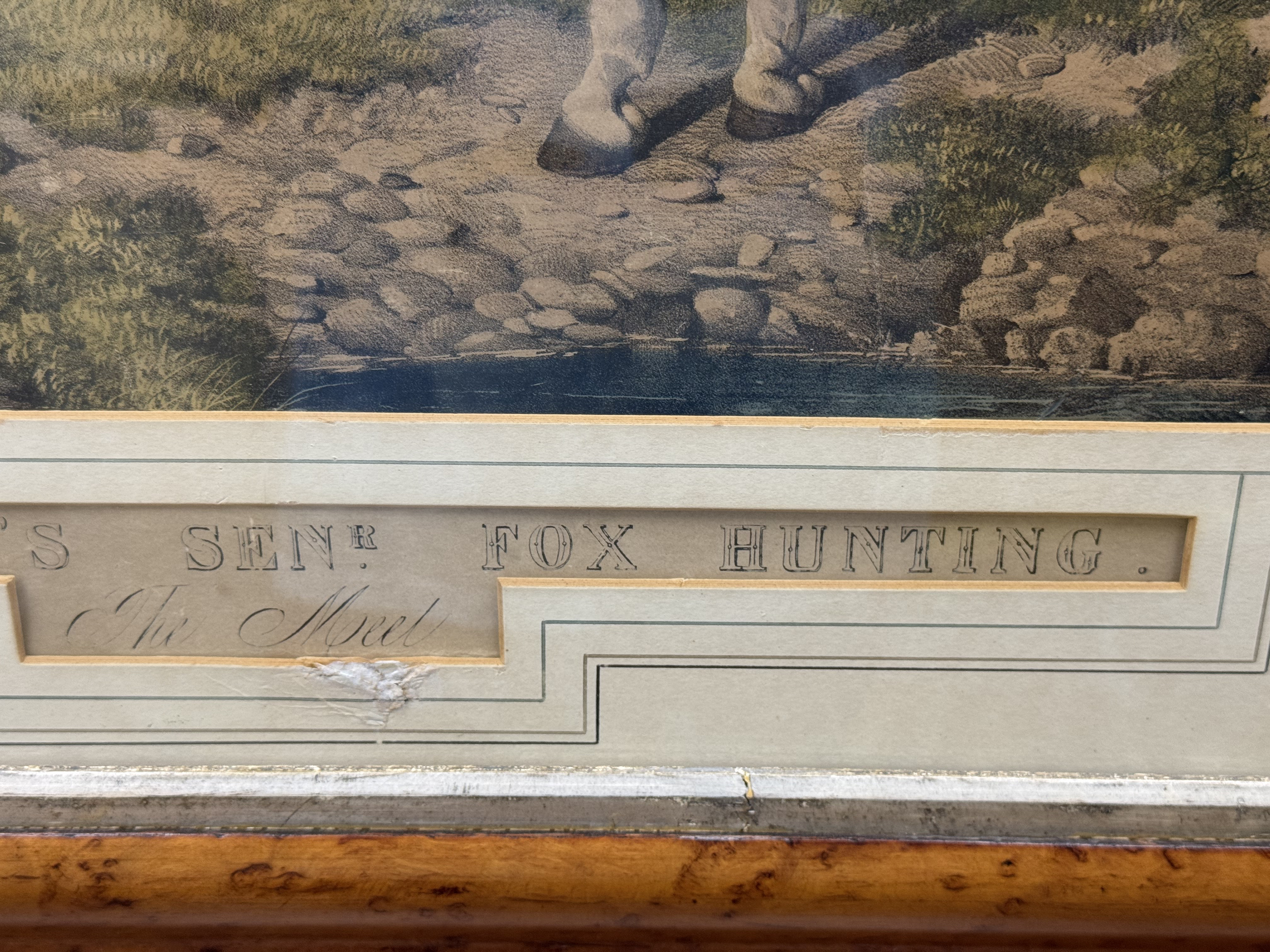 J. F. Herring Fox Hunting: The Meet Engraving