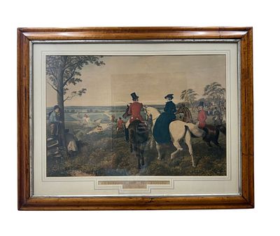 J. F. Herring Fox Hunting: The Start Engraving. After John Frederick Herring Senior (British 