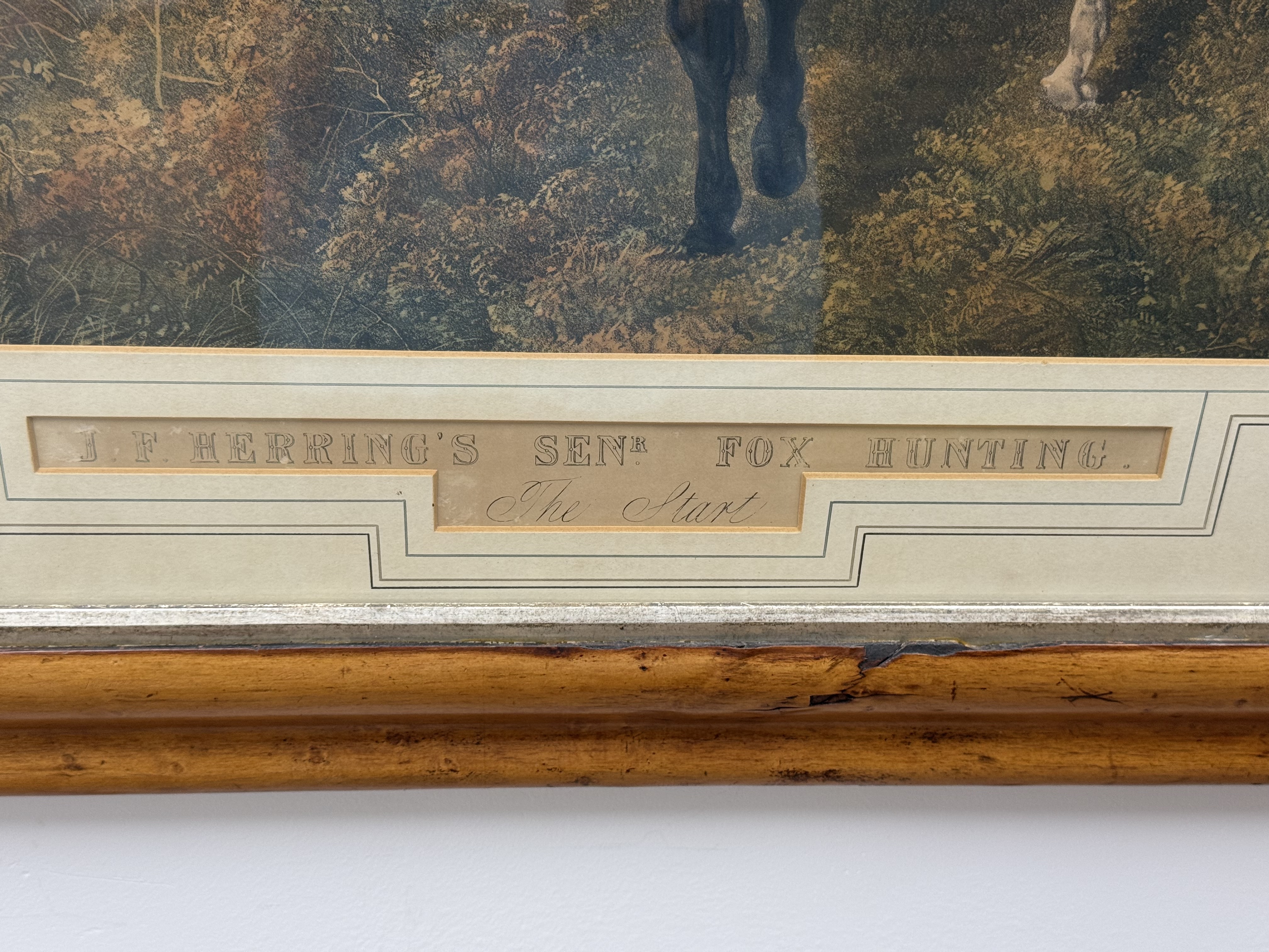 J. F. Herring Fox Hunting: The Start Engraving
