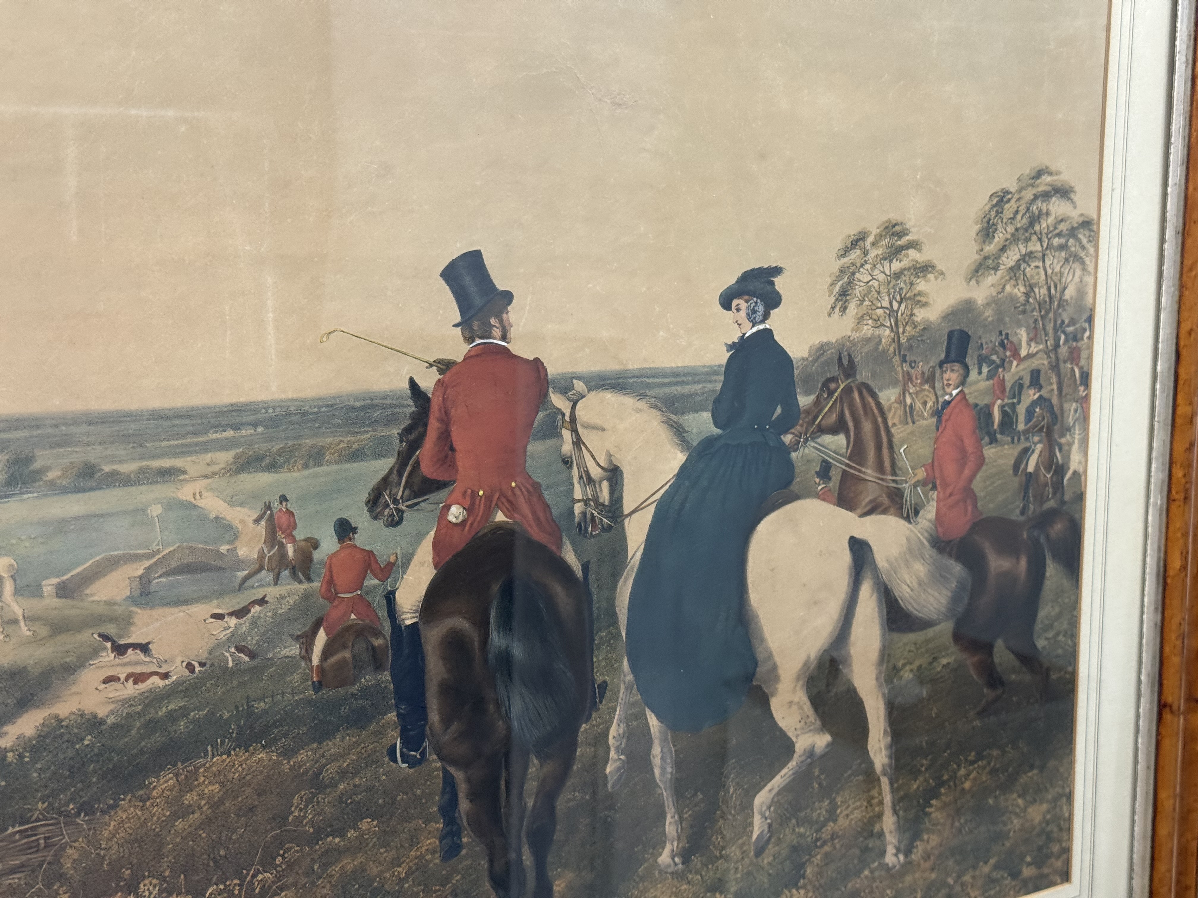 J. F. Herring Fox Hunting: The Start Engraving
