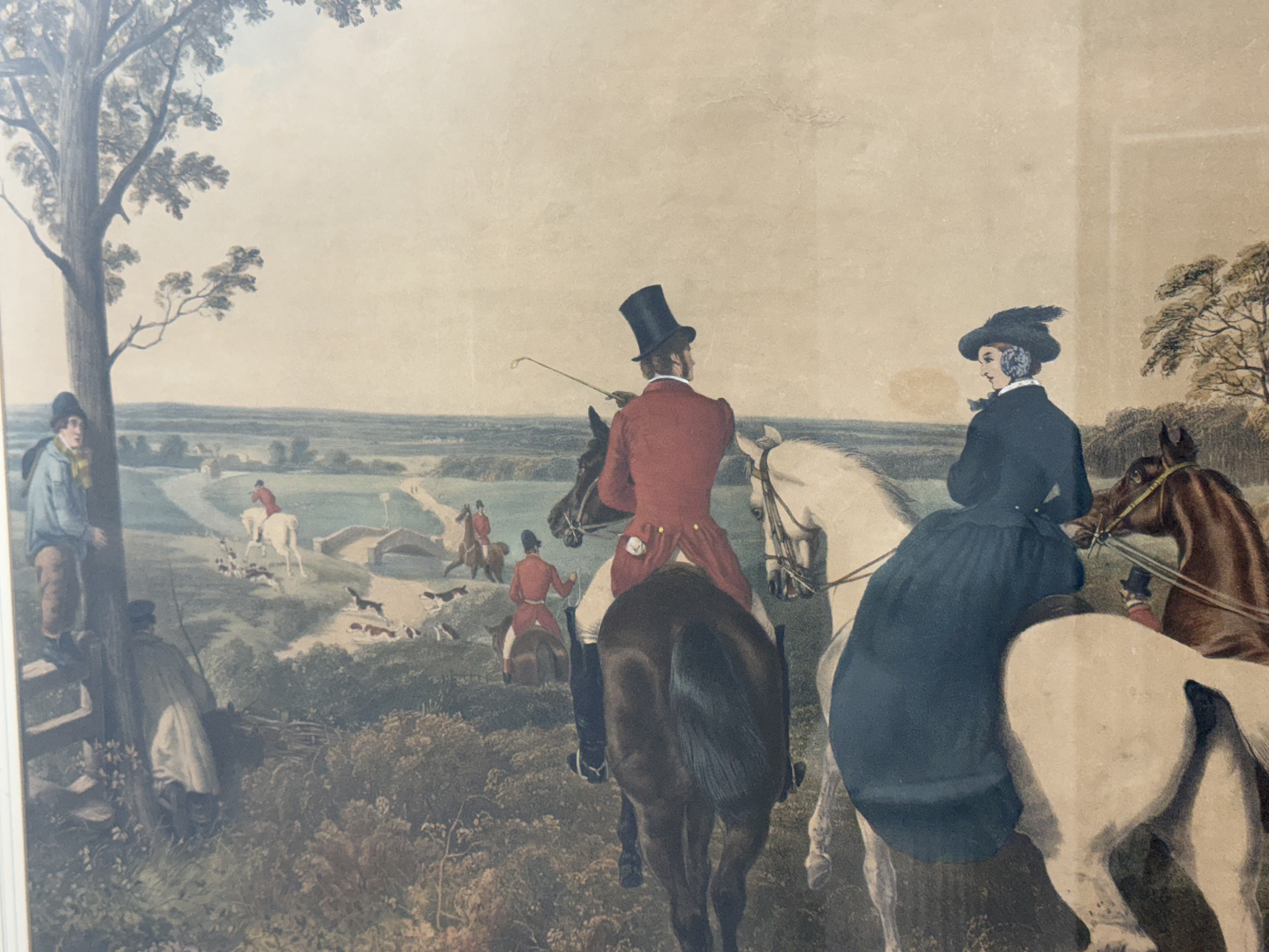 J. F. Herring Fox Hunting: The Start Engraving