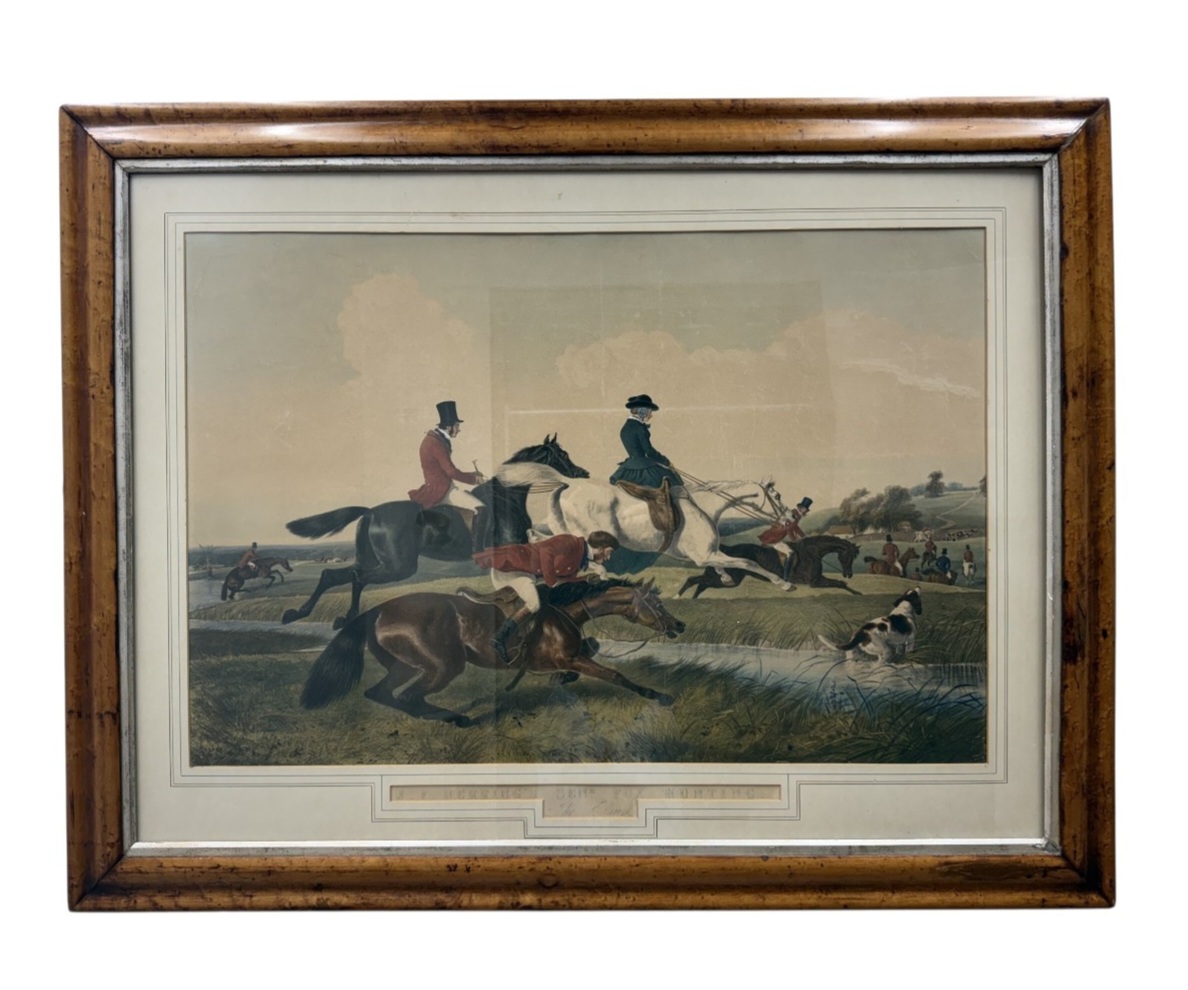 J. F. Herring Fox Hunting: The Run Engraving