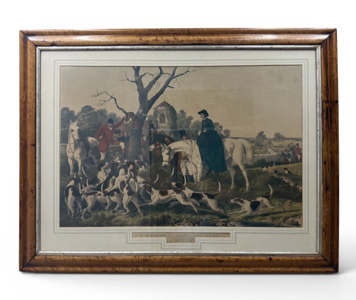J. F. Herring Fox Hunting: The Death Engraving