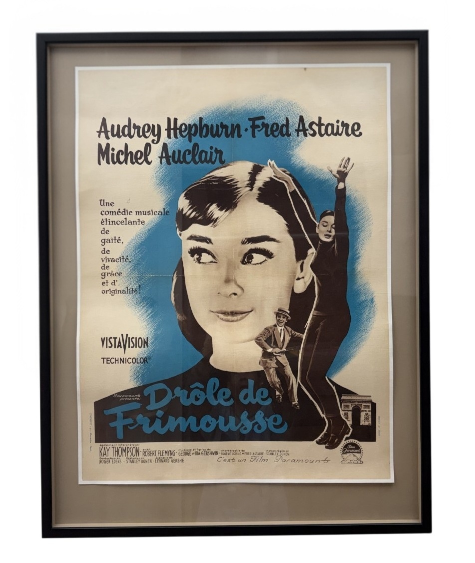 Original 1957 French Movie Poster for Funny Face