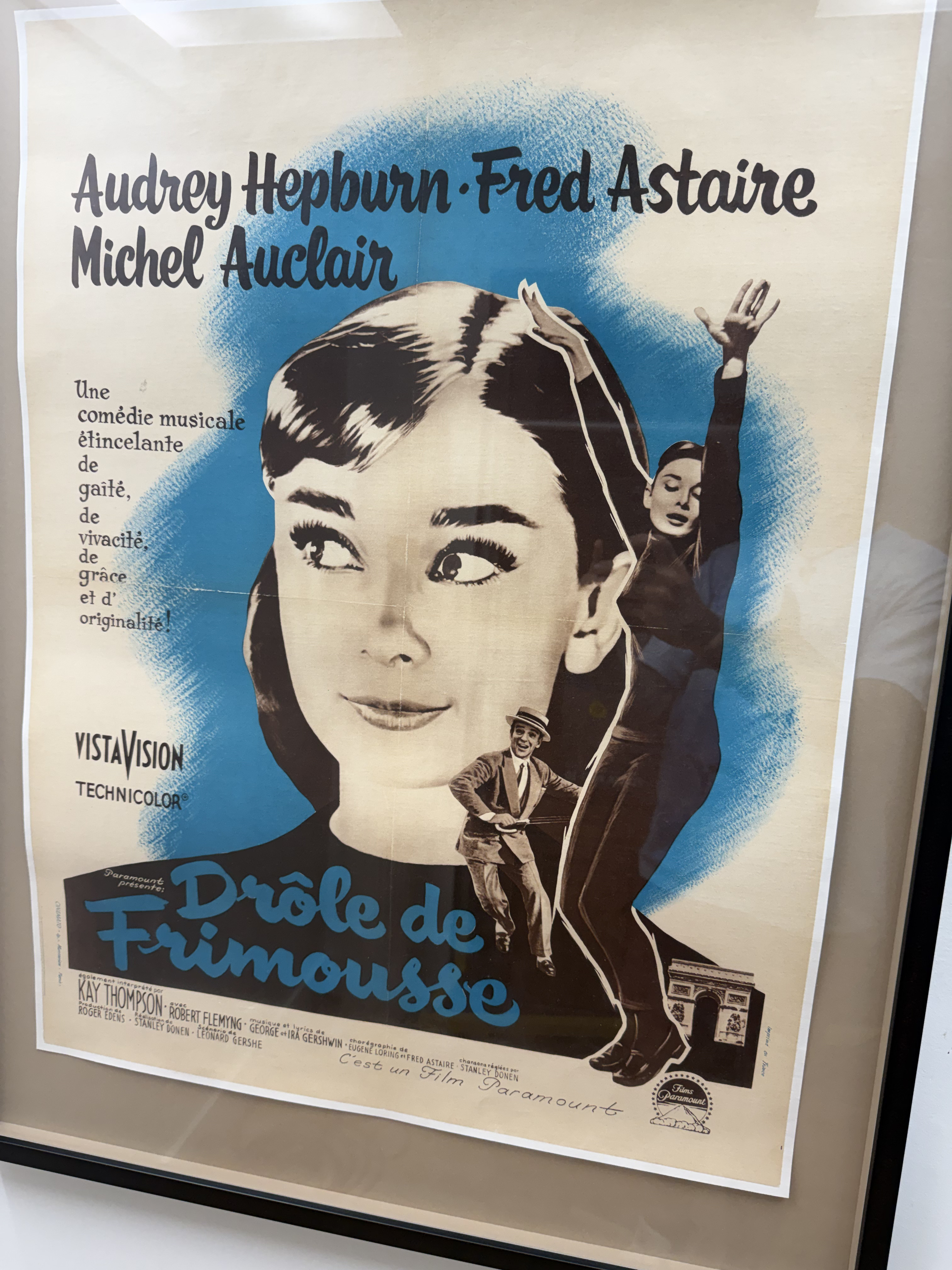Original 1957 French Movie Poster for Funny Face