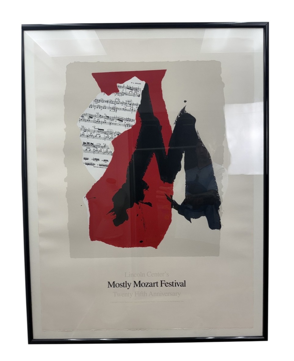 Robert Motherwell Mostly Mozart Festival 25th Anniversary Exhibition Poster