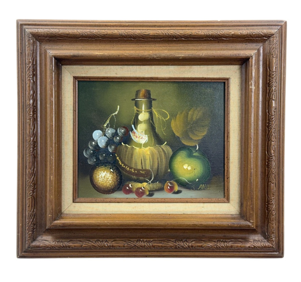 J. Adul, Mid-20th Century Still Life Oil on Canvas