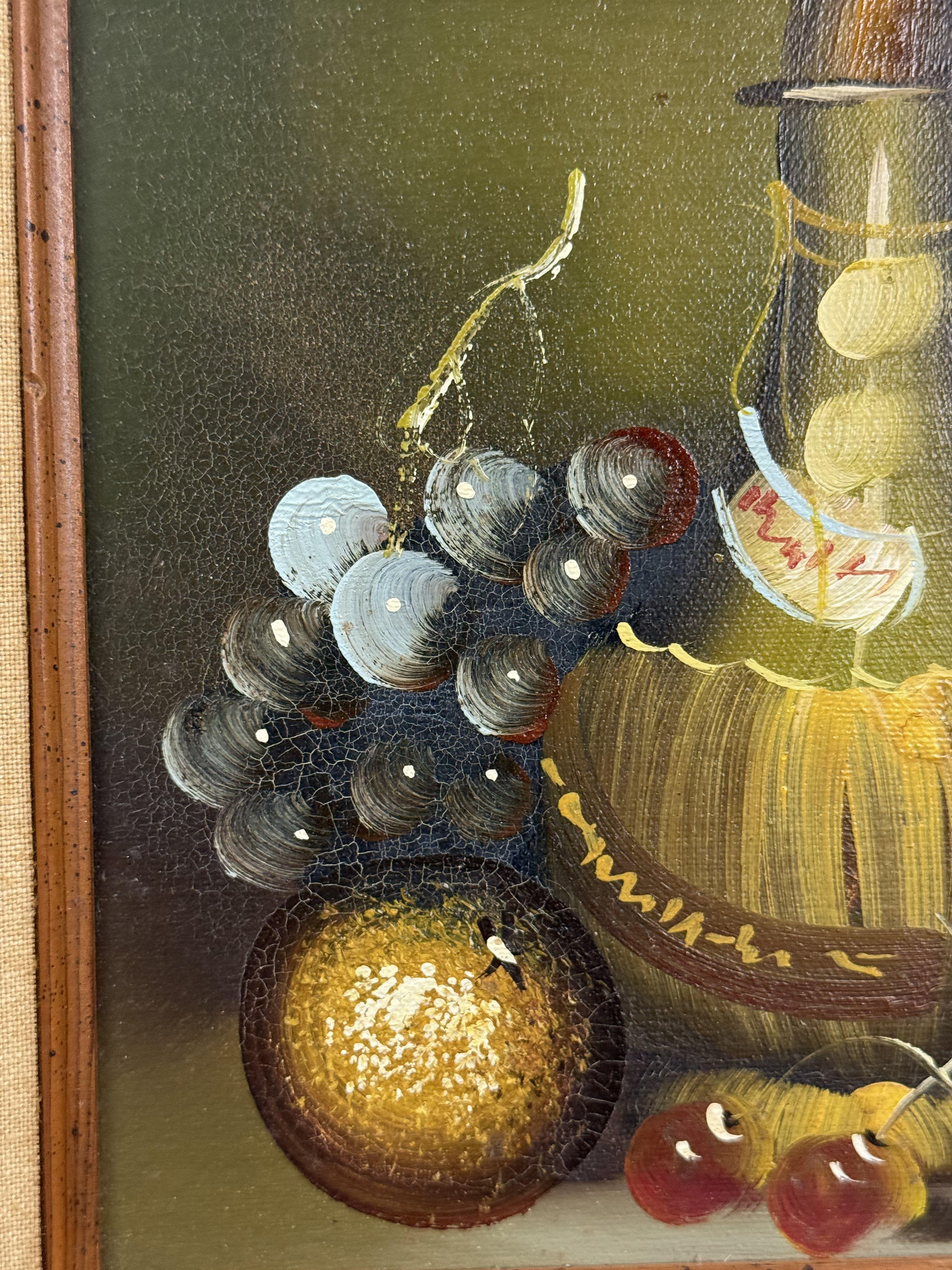 J. Adul, Mid-20th Century Still Life Oil on Canvas