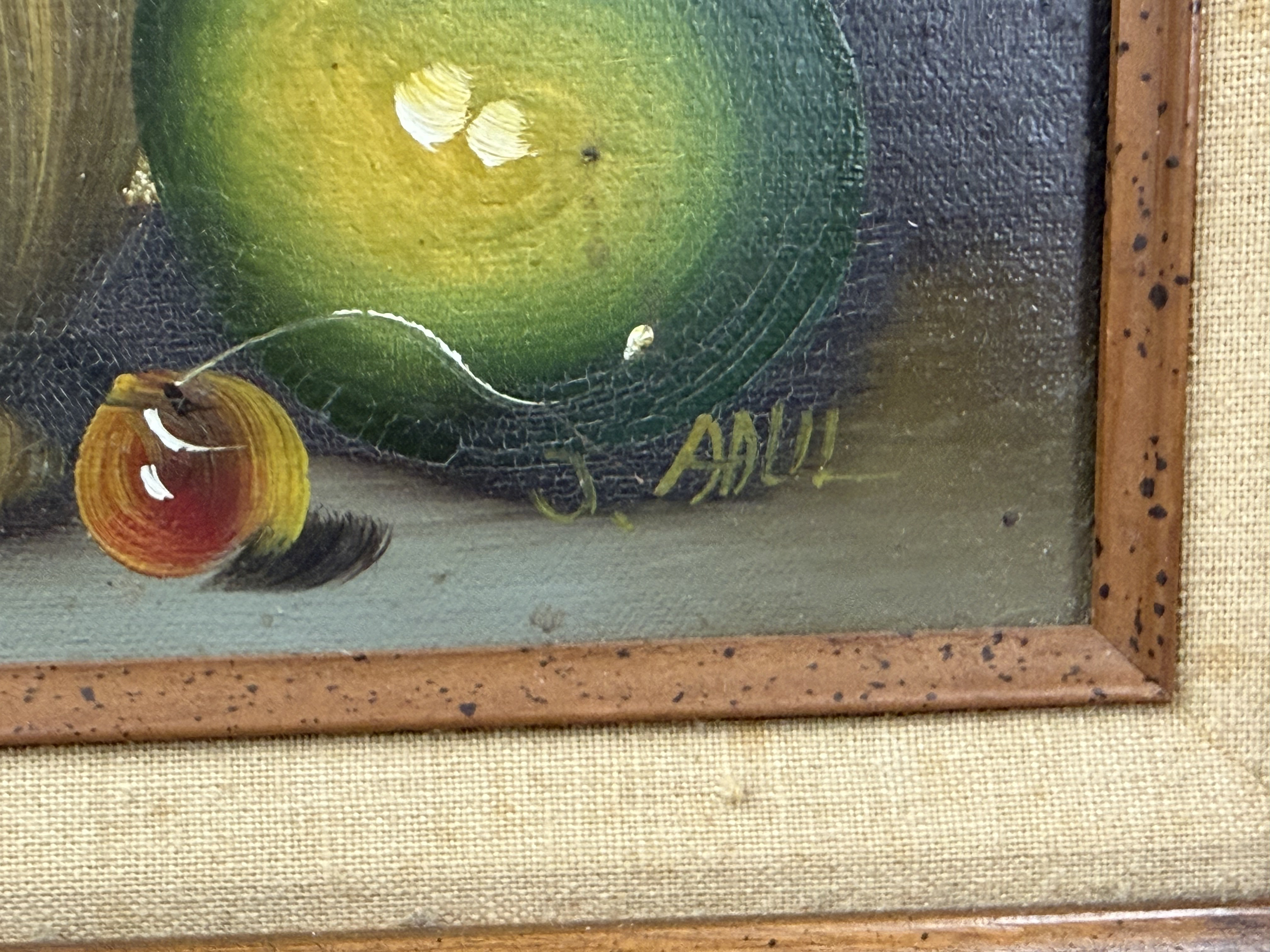 J. Adul, Mid-20th Century Still Life Oil on Canvas