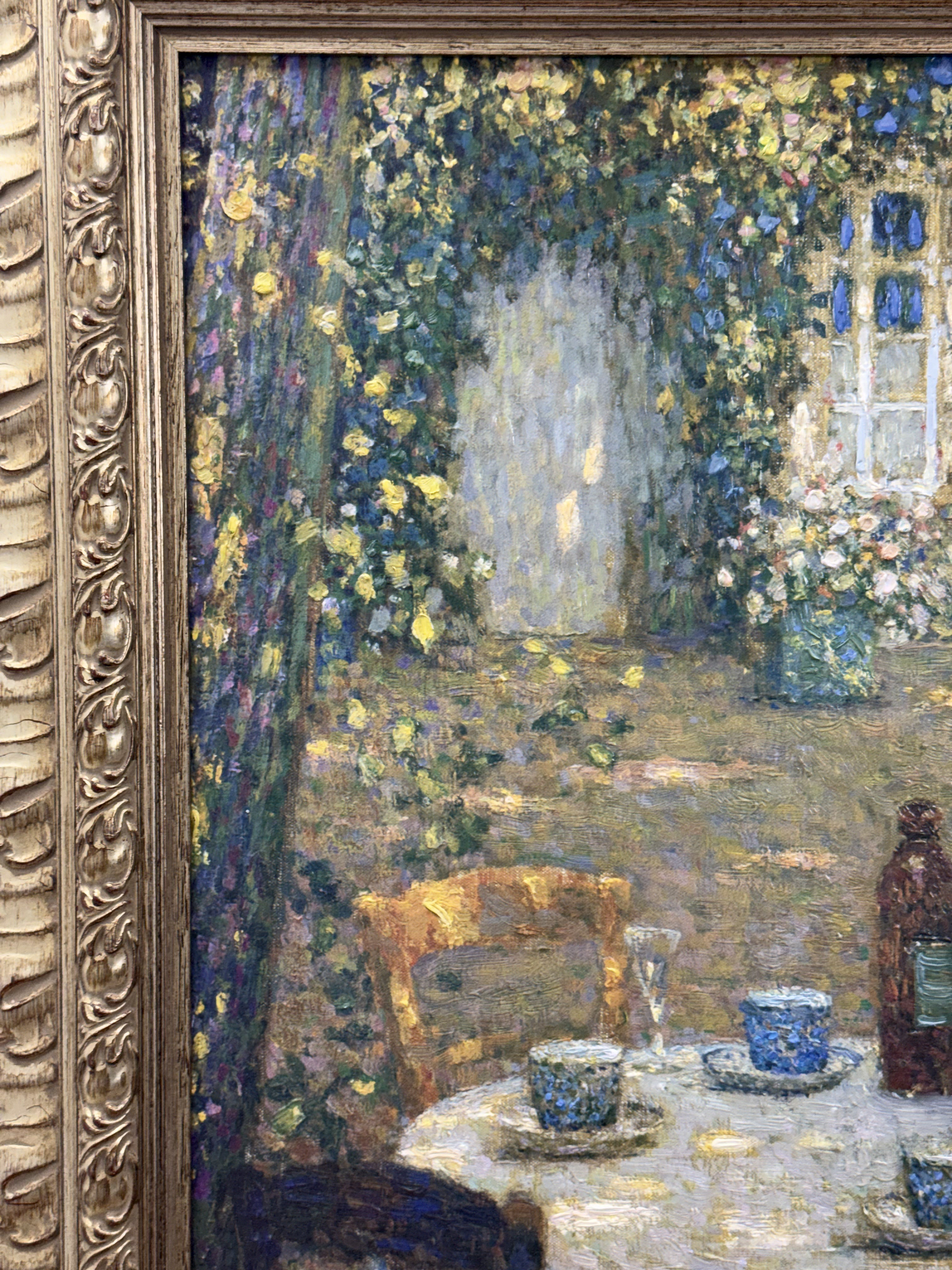 Henri Le Sidaner,Table in the Sun in the Garden