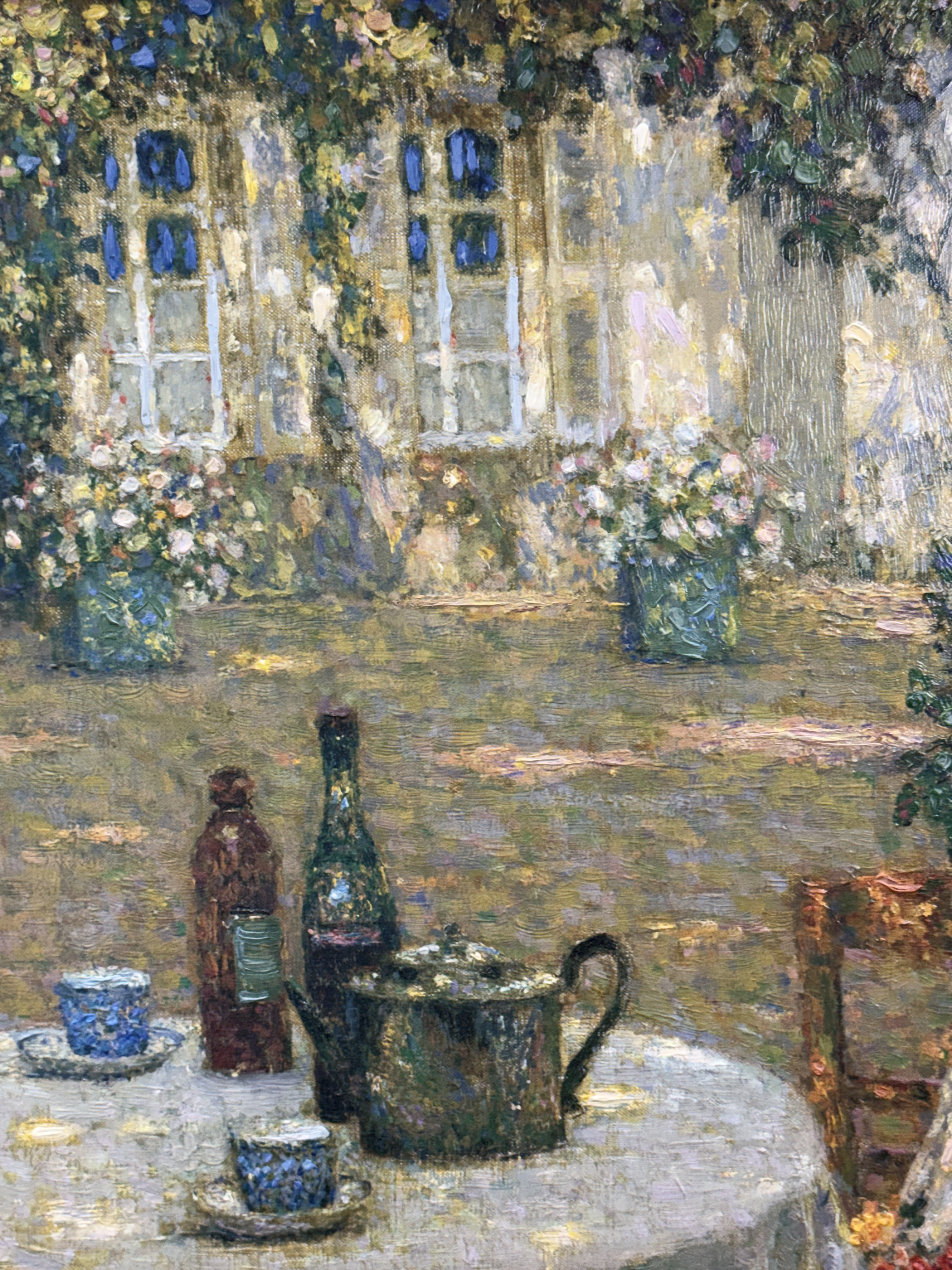 Henri Le Sidaner,Table in the Sun in the Garden