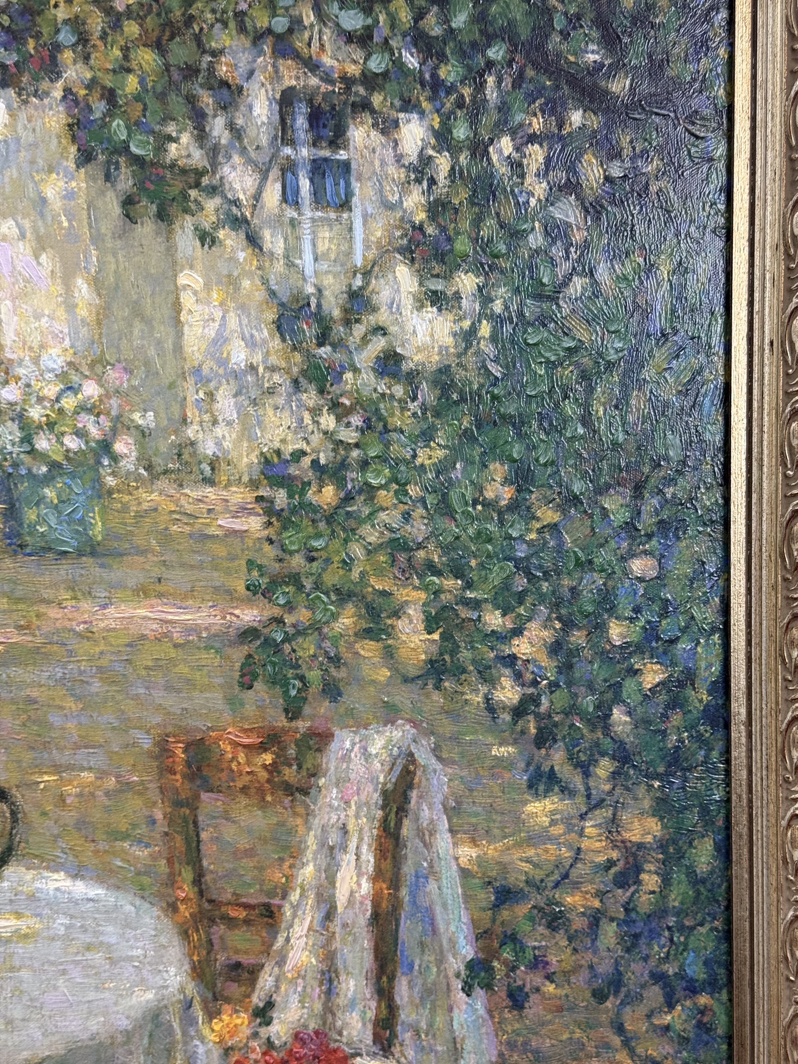 Henri Le Sidaner,Table in the Sun in the Garden