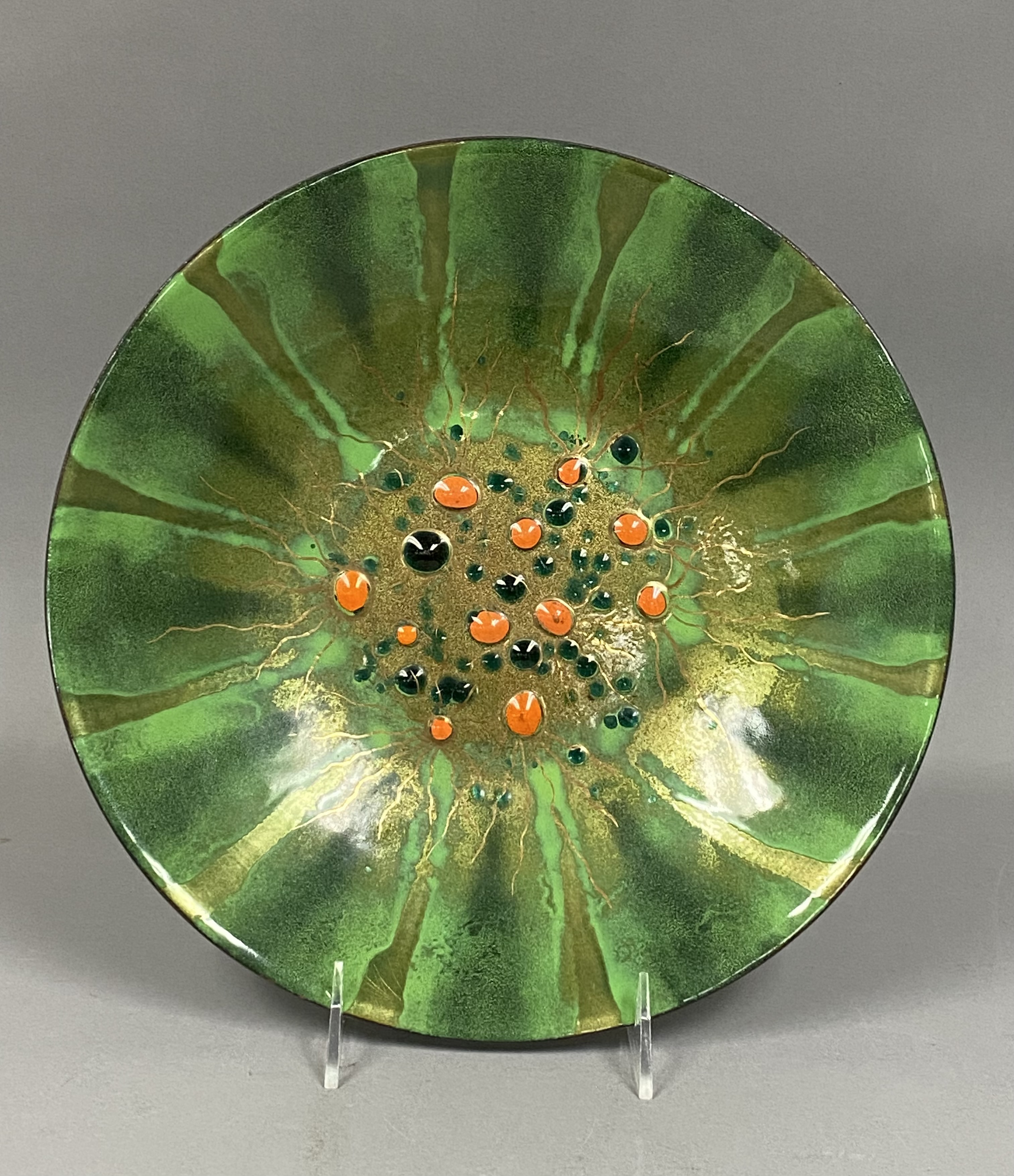 Mid-Century Herbert Friedson Signed Enameled Bowl
