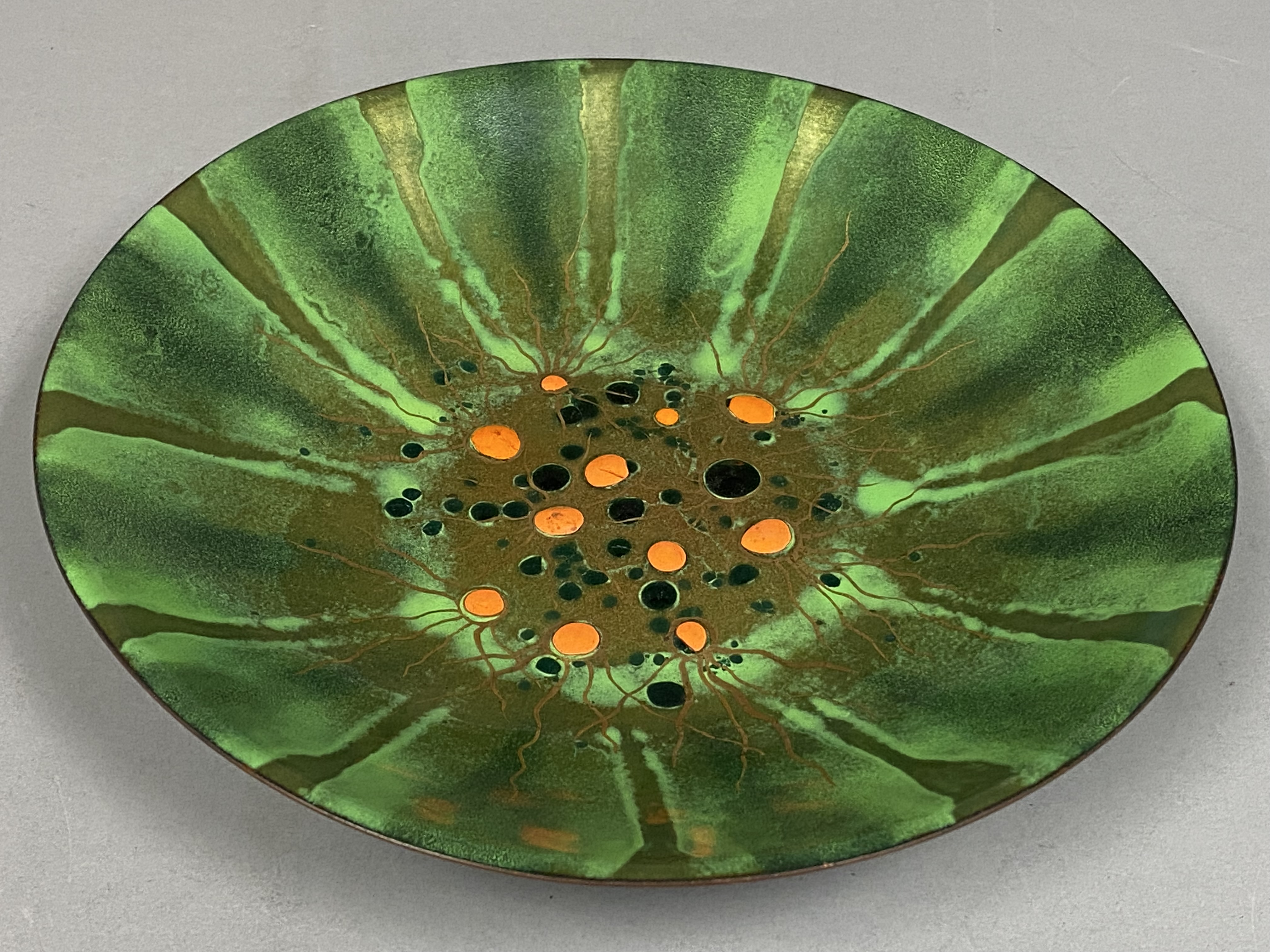 Mid-Century Herbert Friedson Signed Enameled Bowl