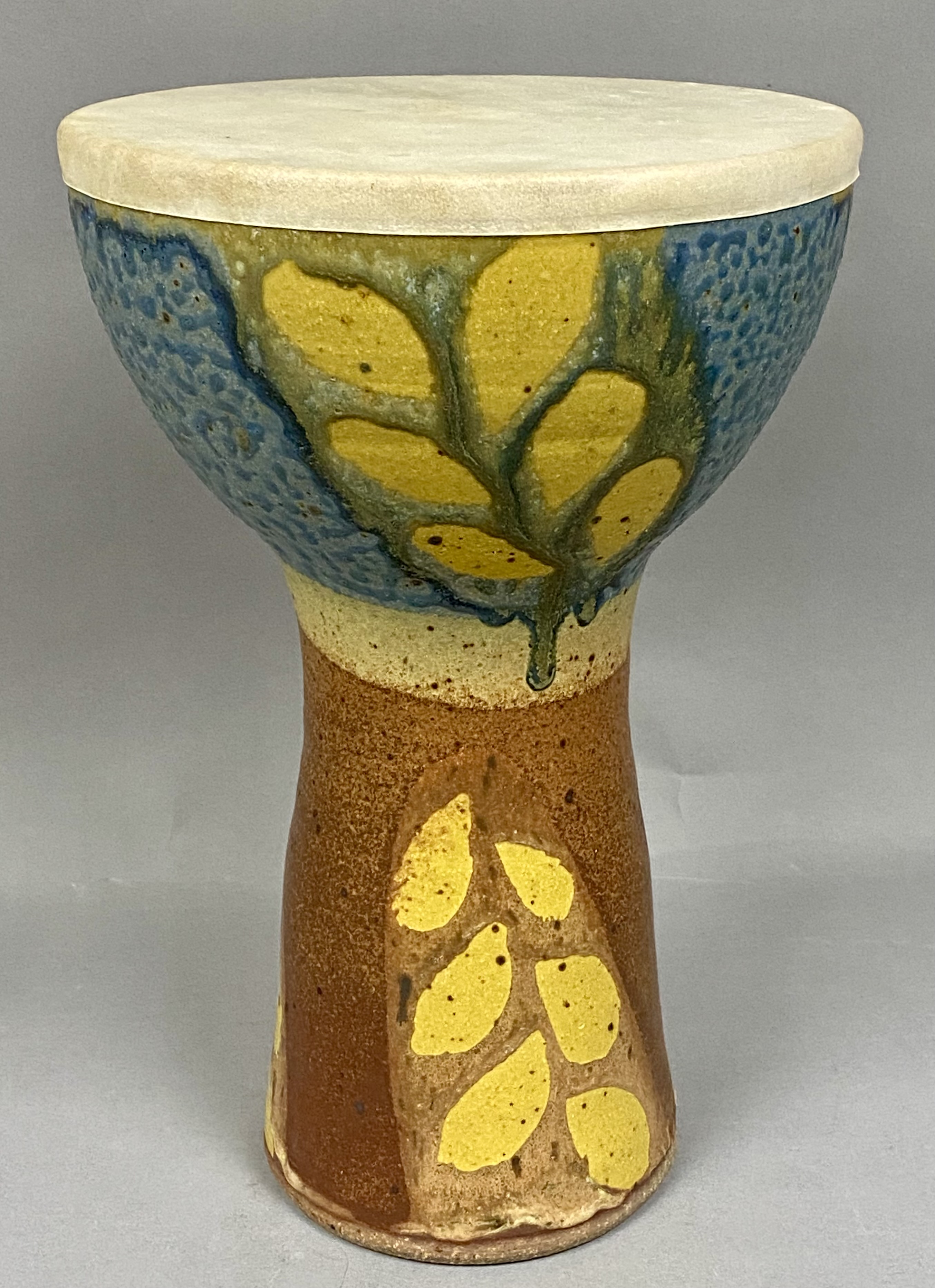 Hand Thrown Stoneware Doumbek Belly Dancing Drum