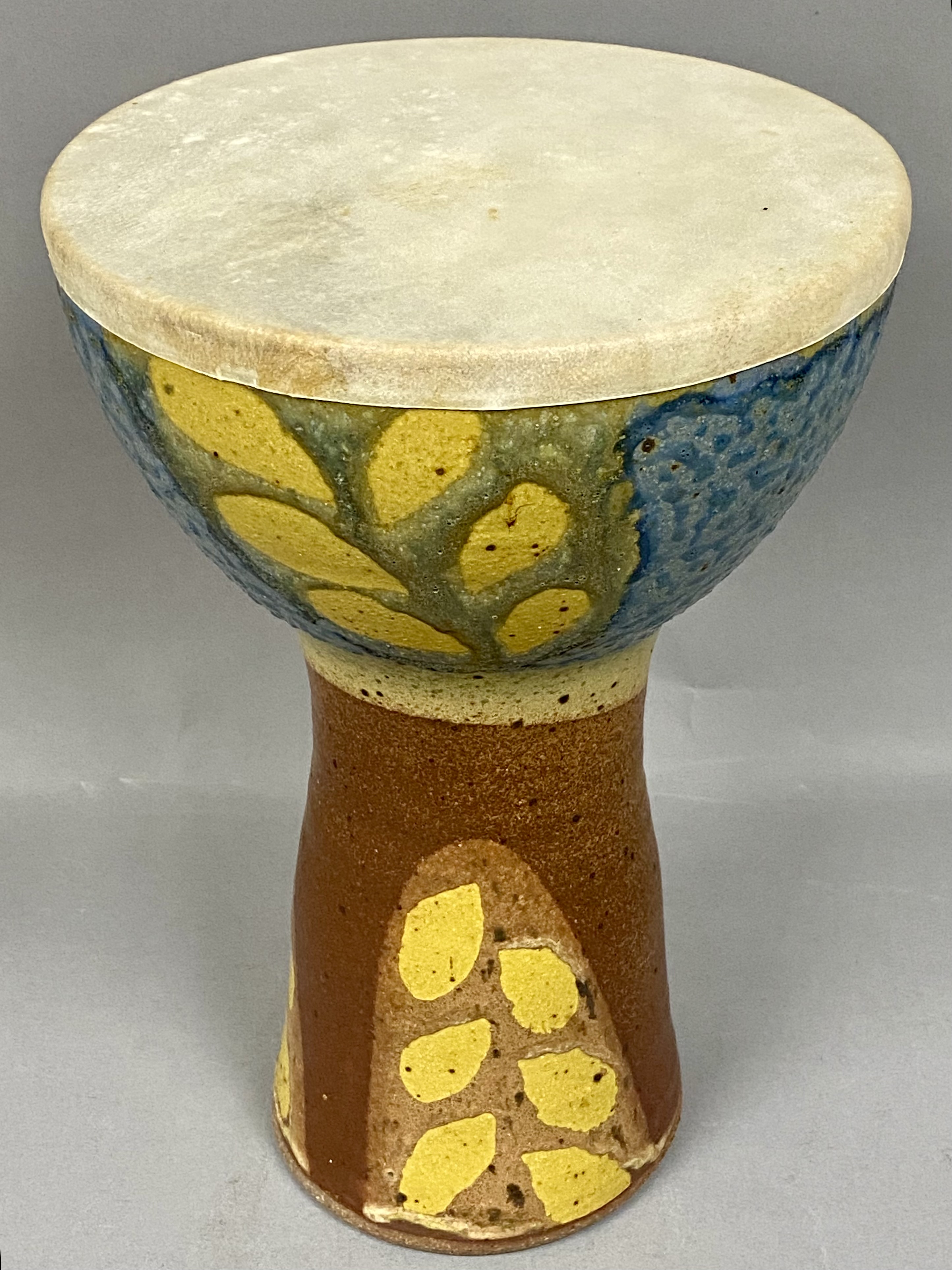 Hand Thrown Stoneware Doumbek Belly Dancing Drum