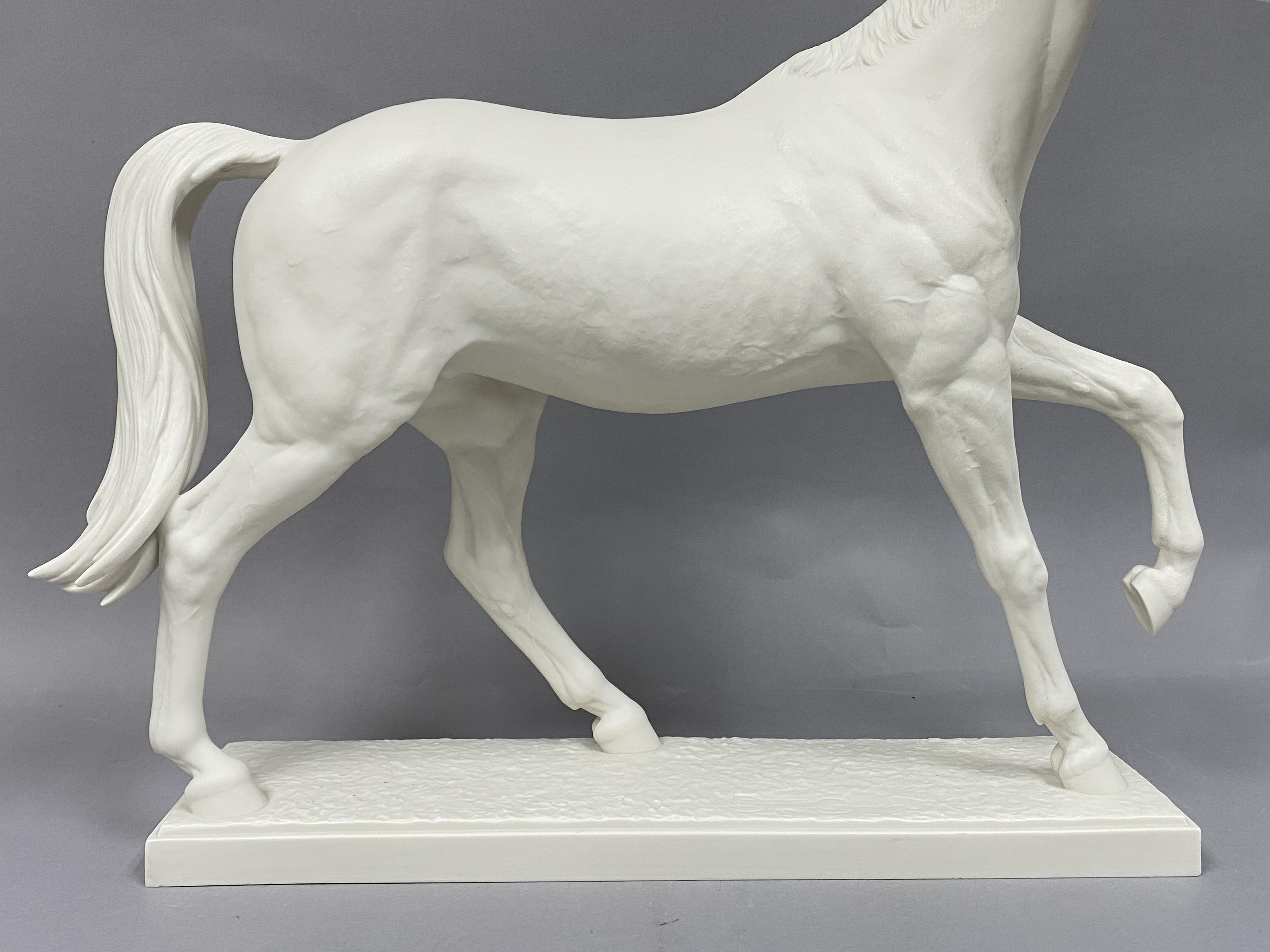 Hutschenreuther Bisque Porcelain Horse Figurine of Halla by Gunther Granget