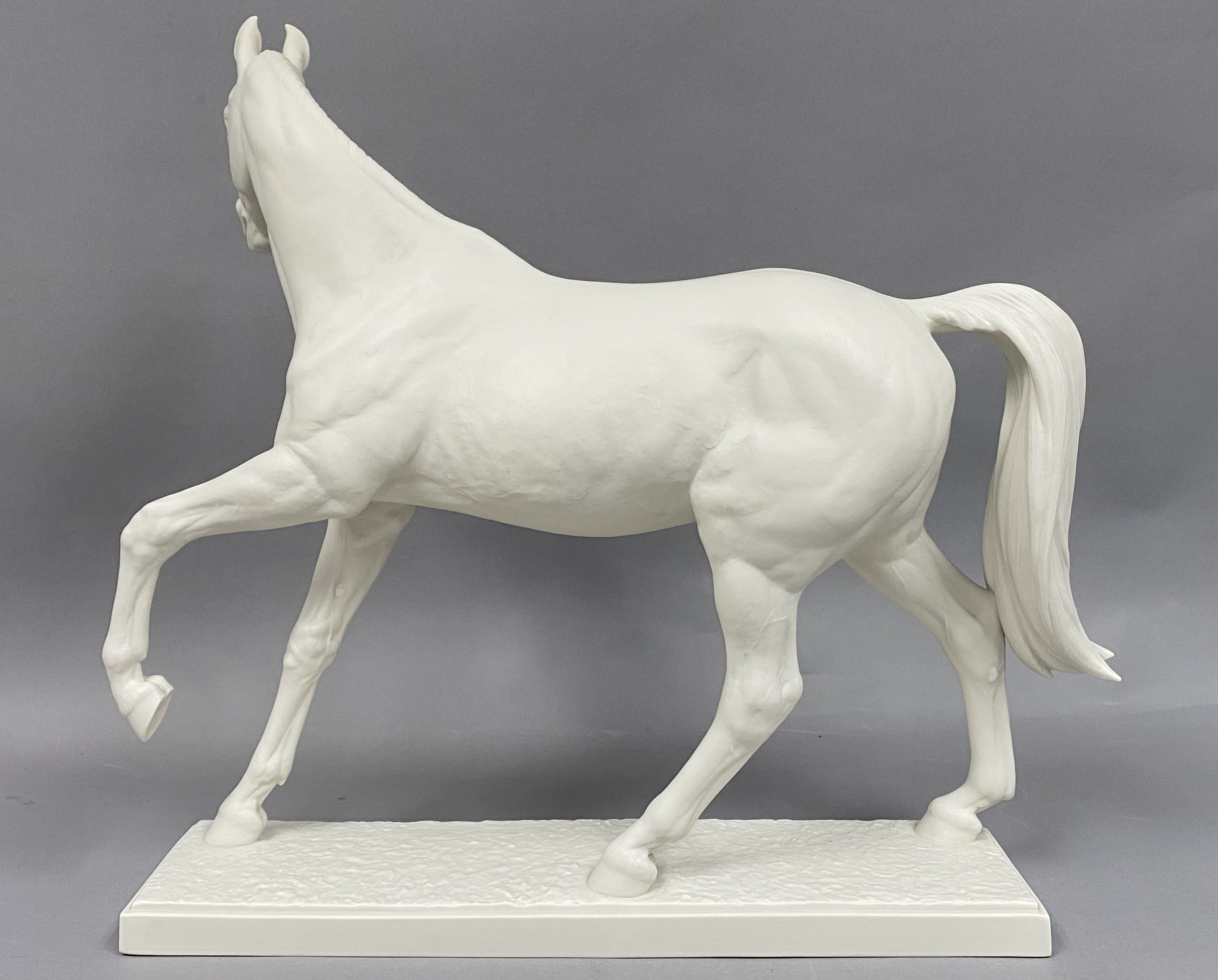 Hutschenreuther Bisque Porcelain Horse Figurine of Halla by Gunther Granget