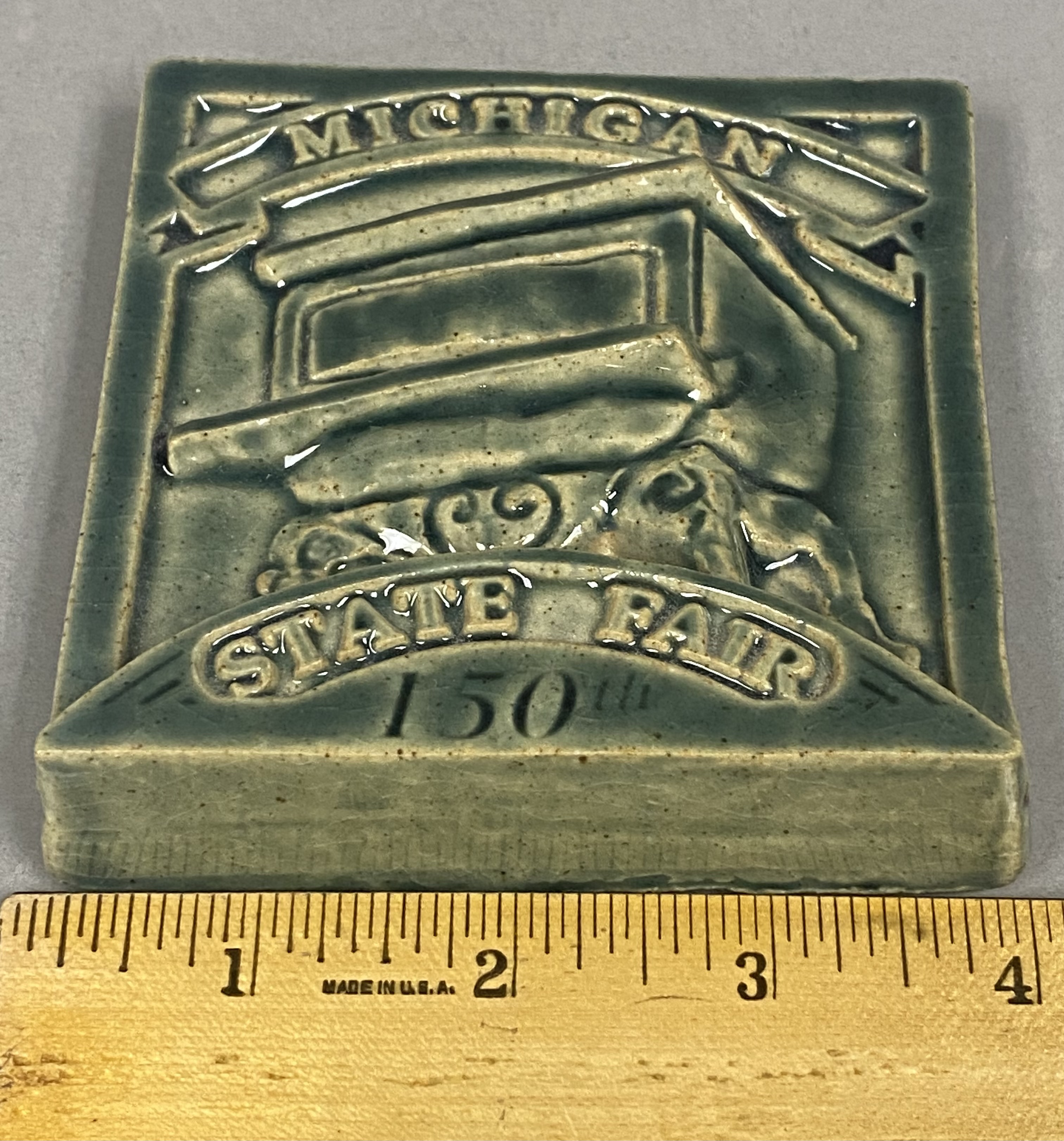 Pewabic Pottery Michigan State Fair Tile, 1998