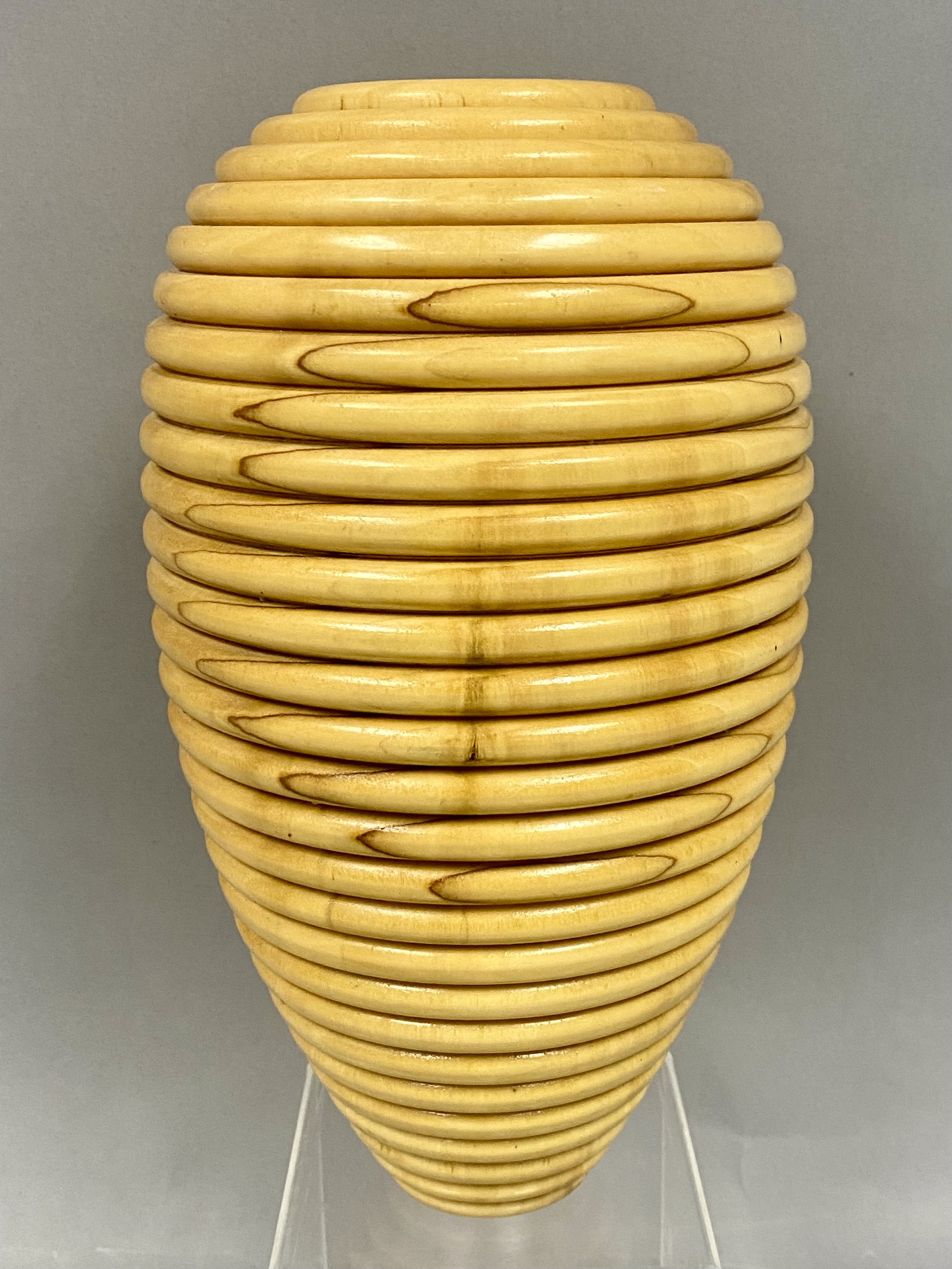 Vintage Bruce Forest Signed Wood Turned Vase