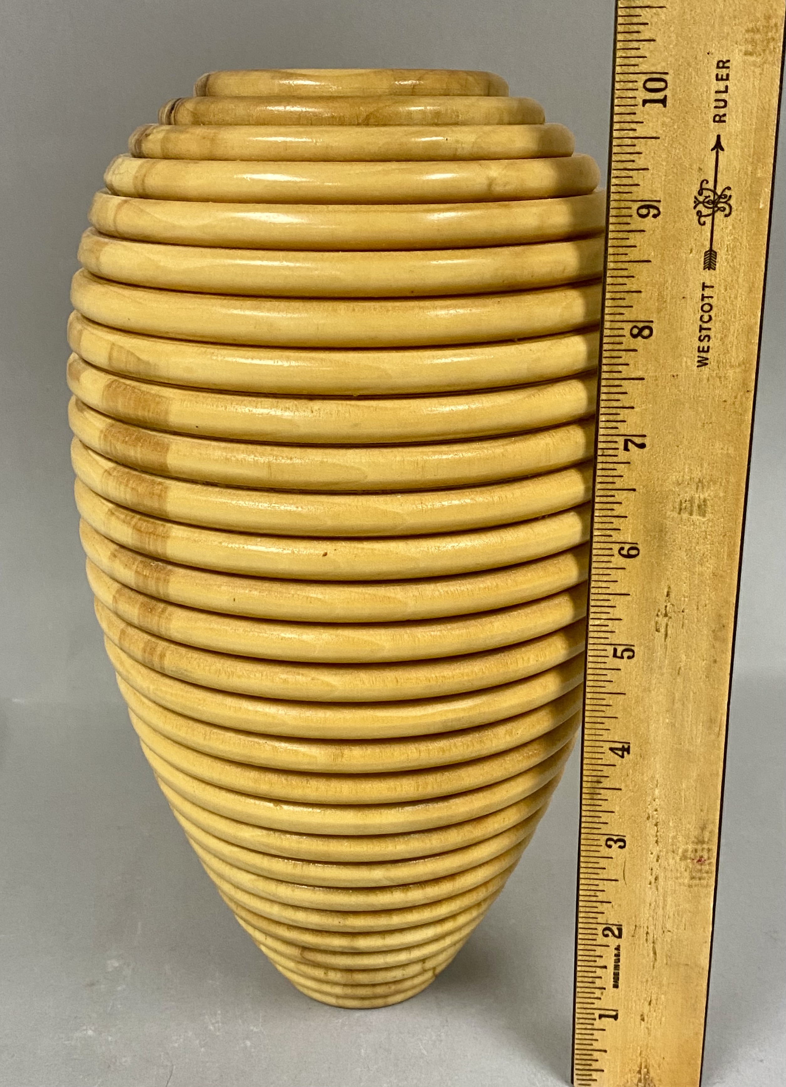 Vintage Bruce Forest Signed Wood Turned Vase