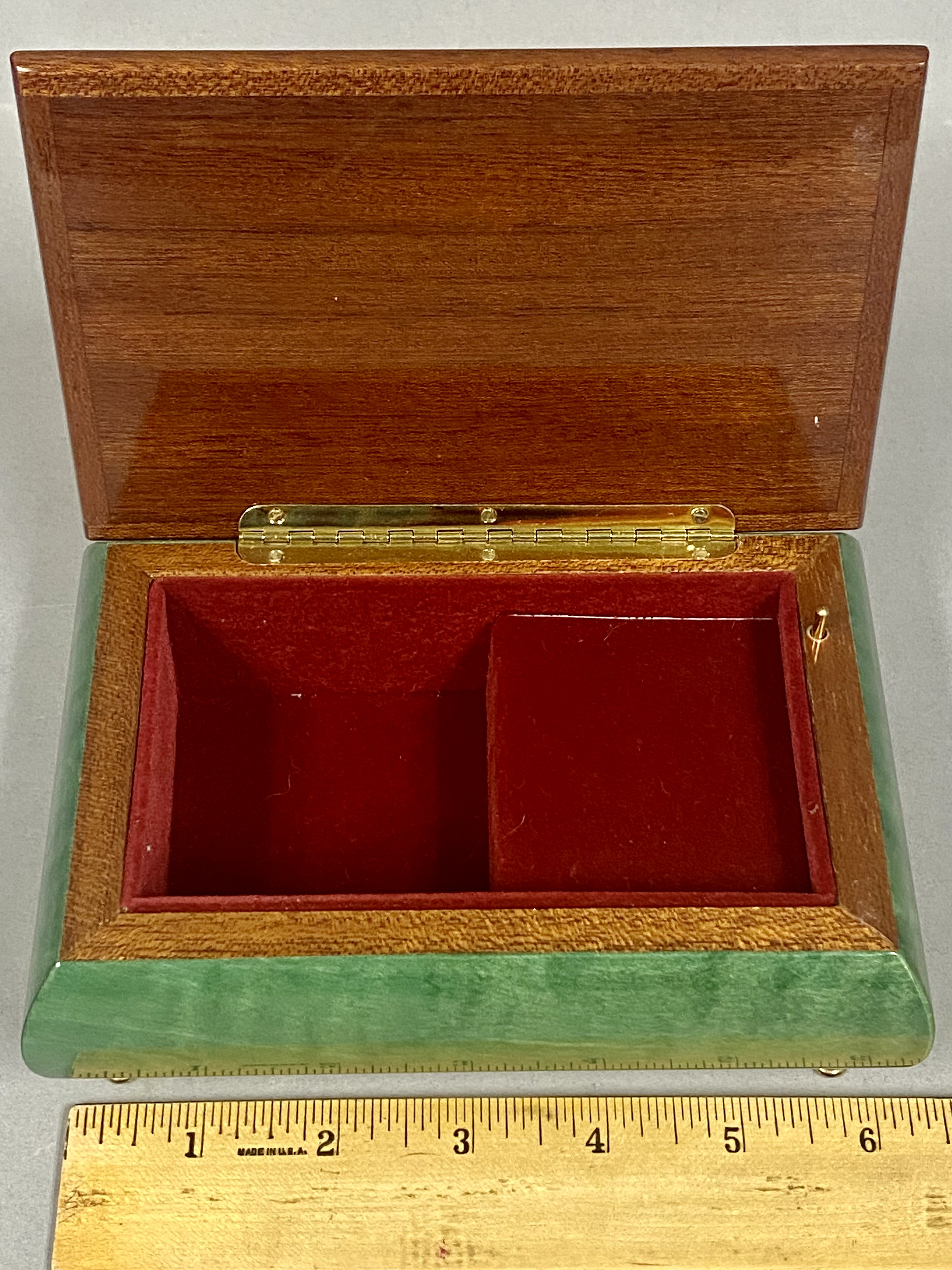 Vintage Italian Inlaid Wooden Music Box