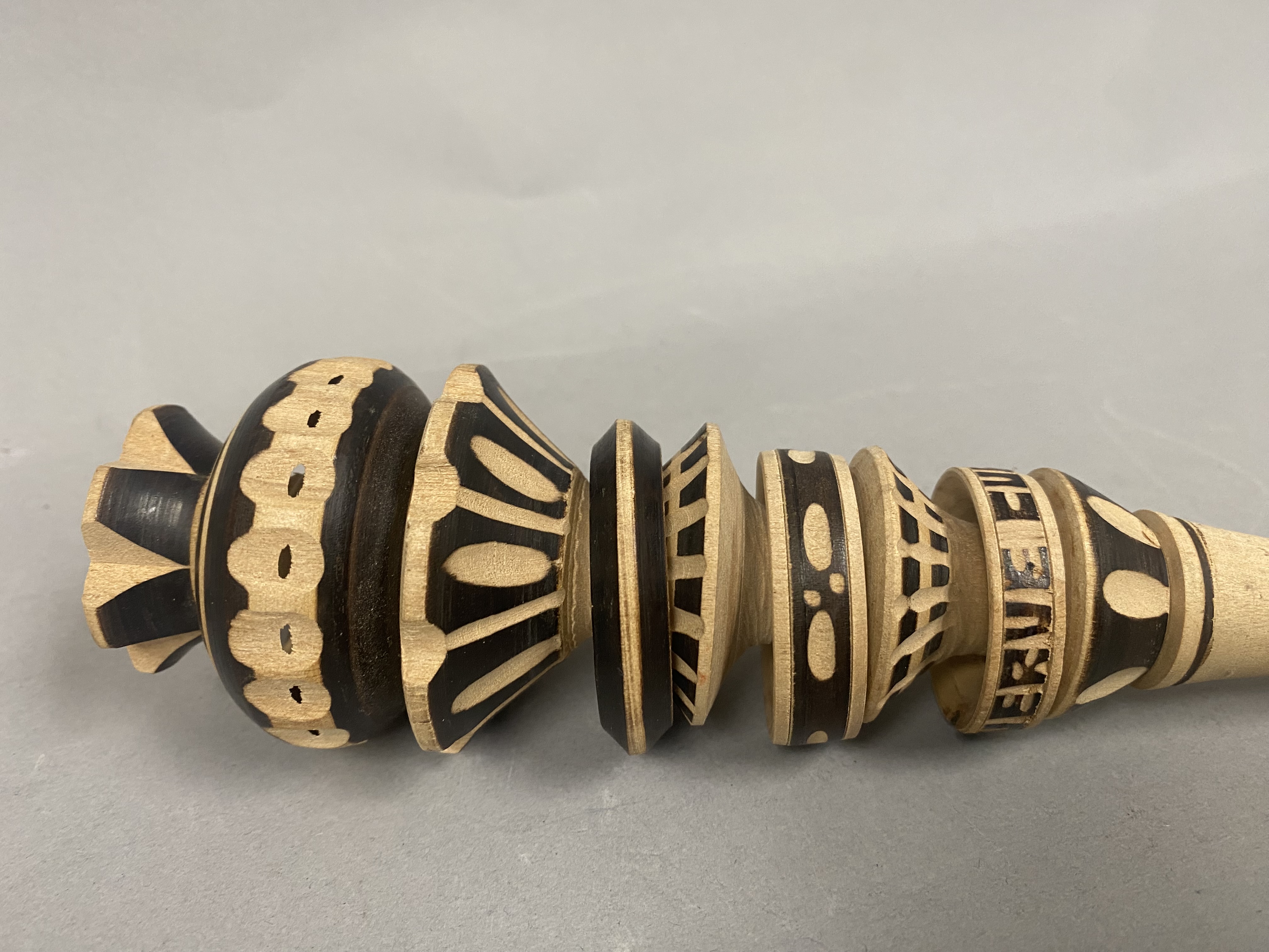 Holy Land Olive Wood Vase and Mexican Molinillo