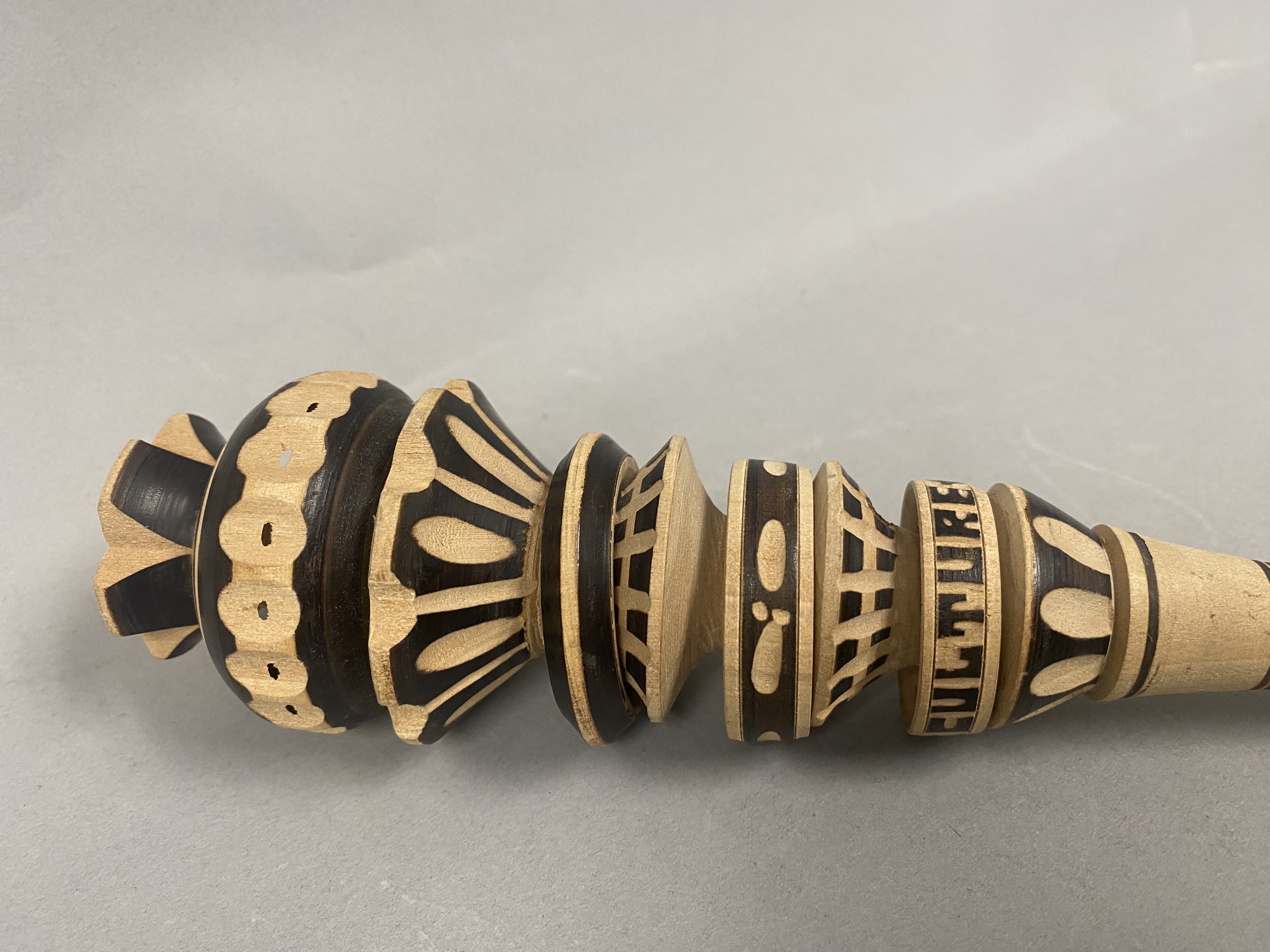 Holy Land Olive Wood Vase and Mexican Molinillo