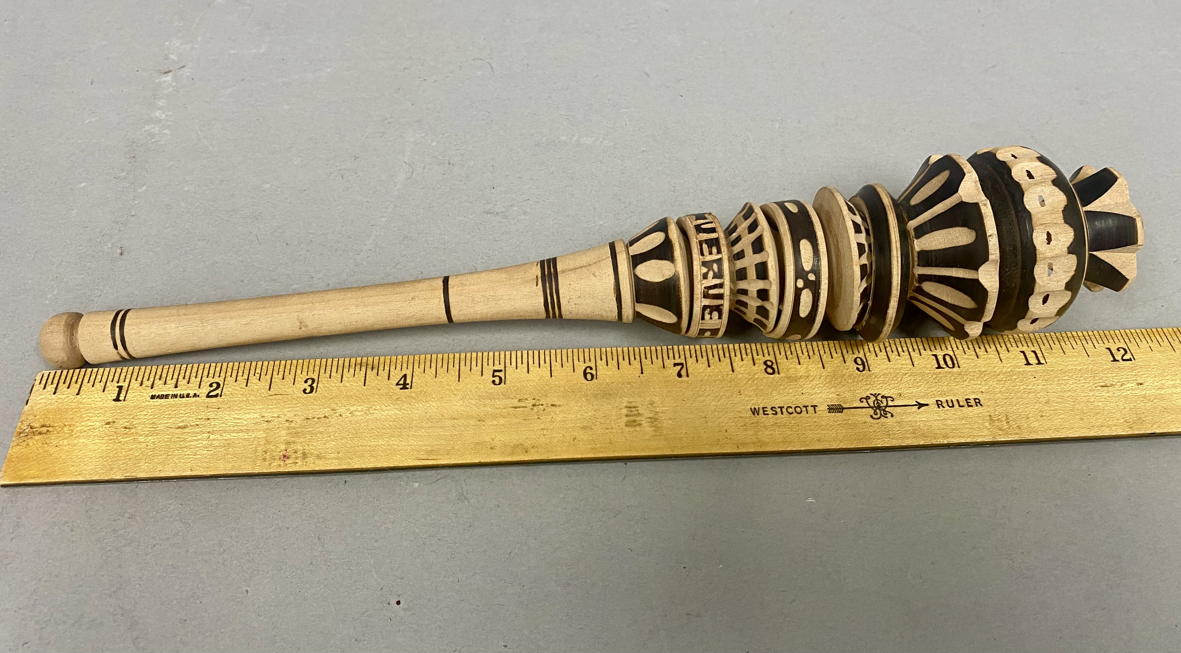 Holy Land Olive Wood Vase and Mexican Molinillo