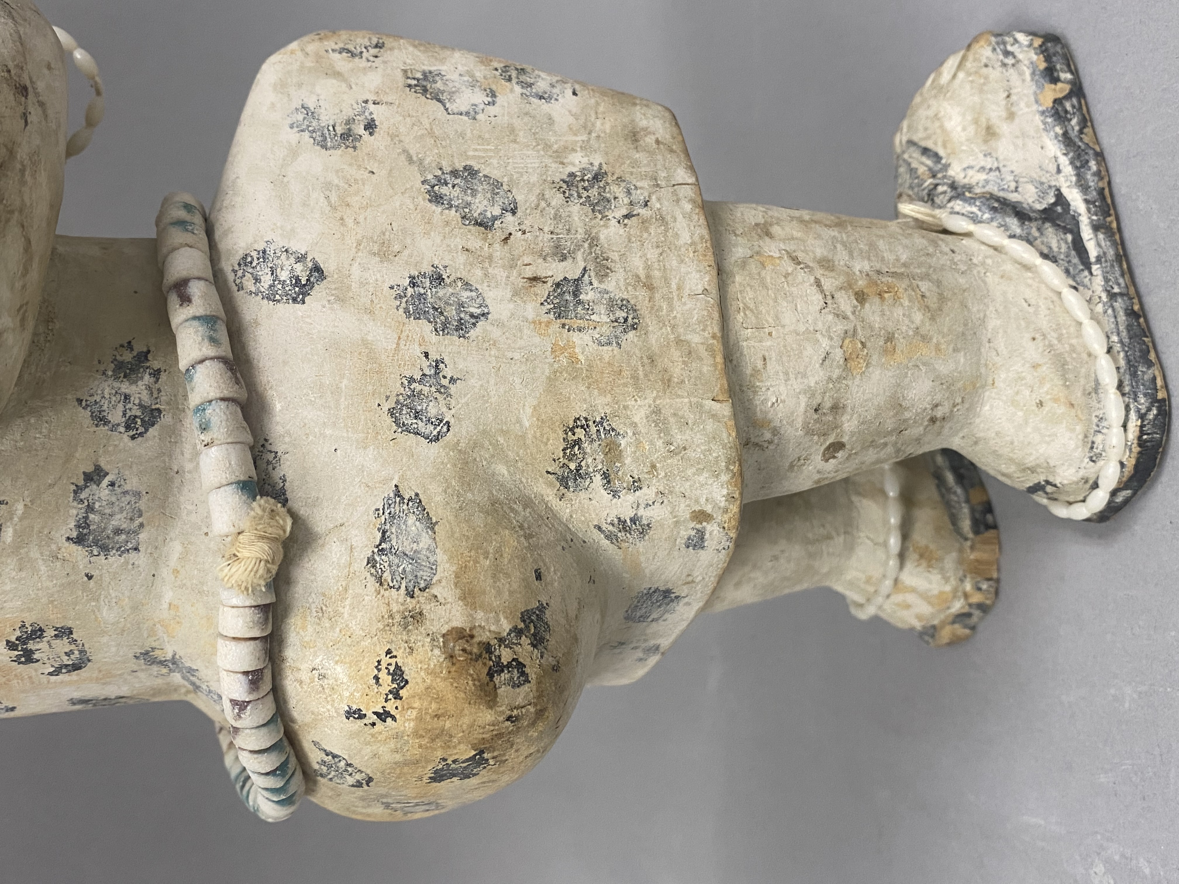 West African Wooden Standing Female Figure