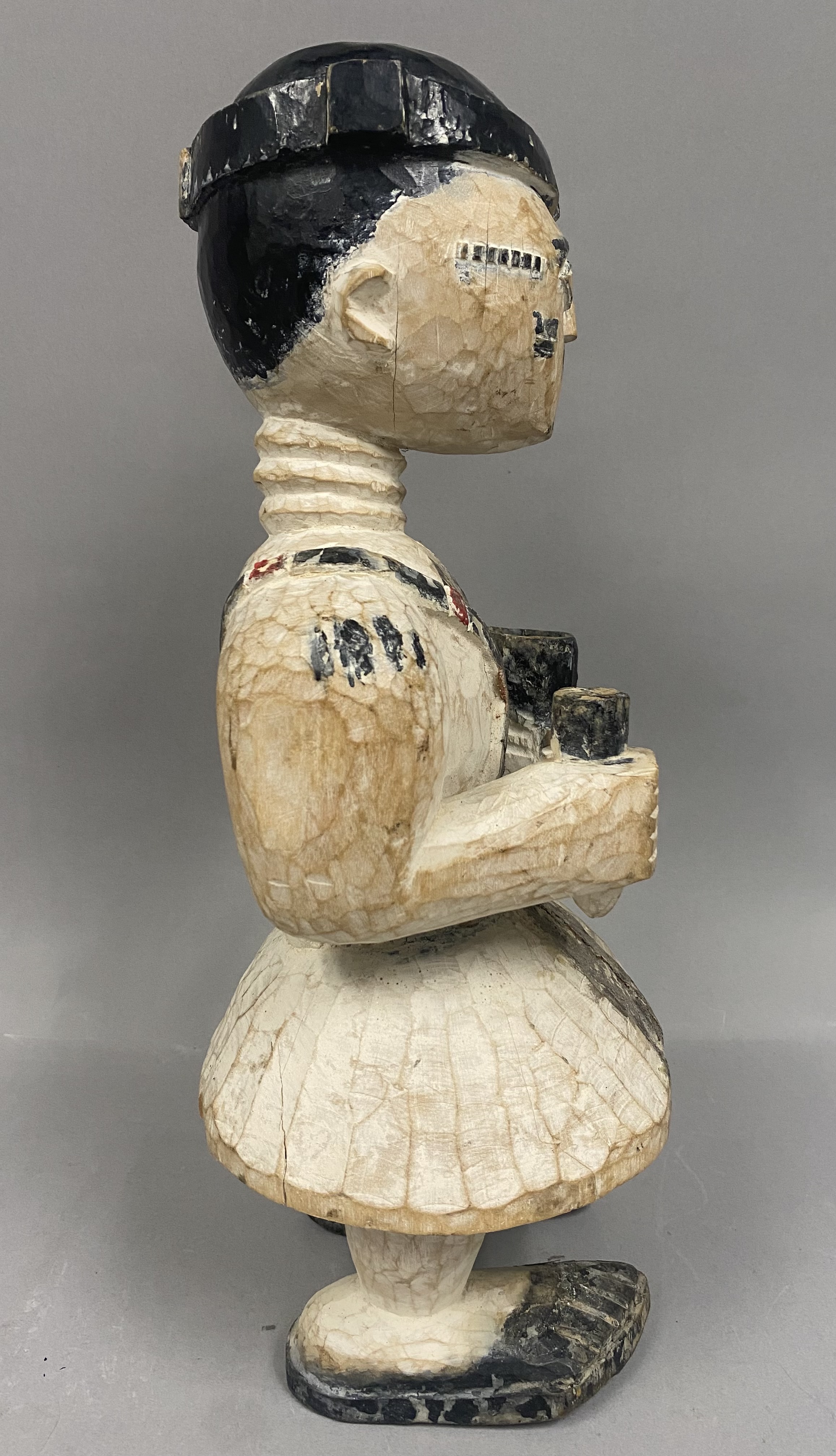 West African Carved Wood Standing Figure