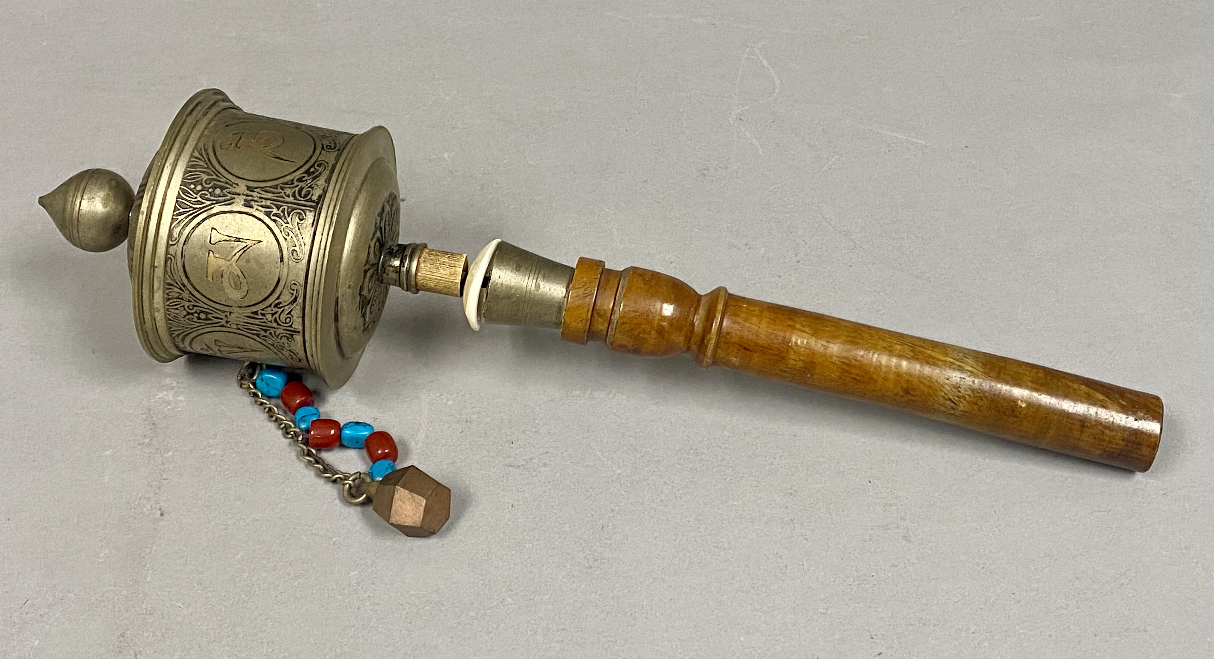 Vintage Tibetan Buddhist Prayer Wheel