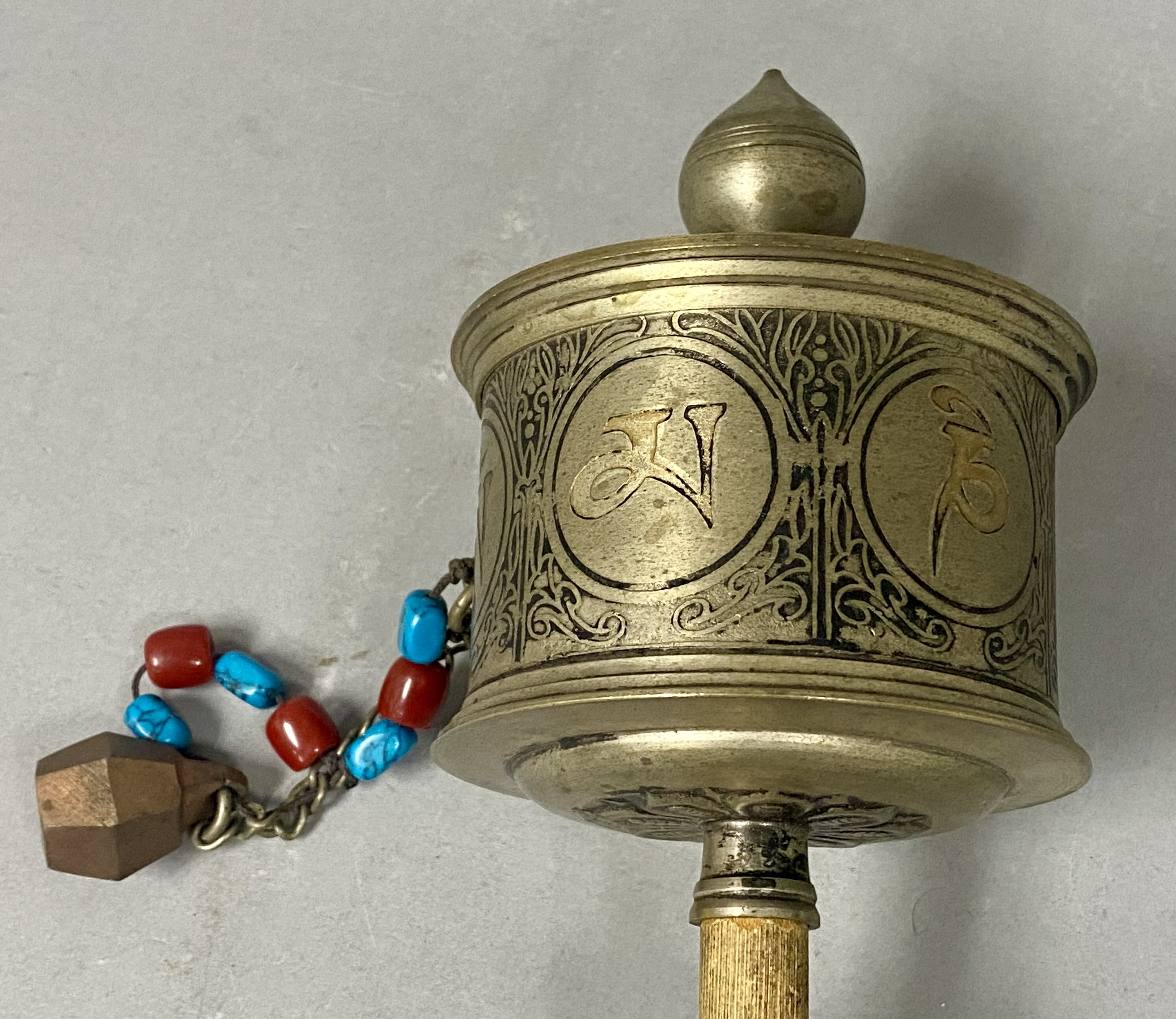 Vintage Tibetan Buddhist Prayer Wheel