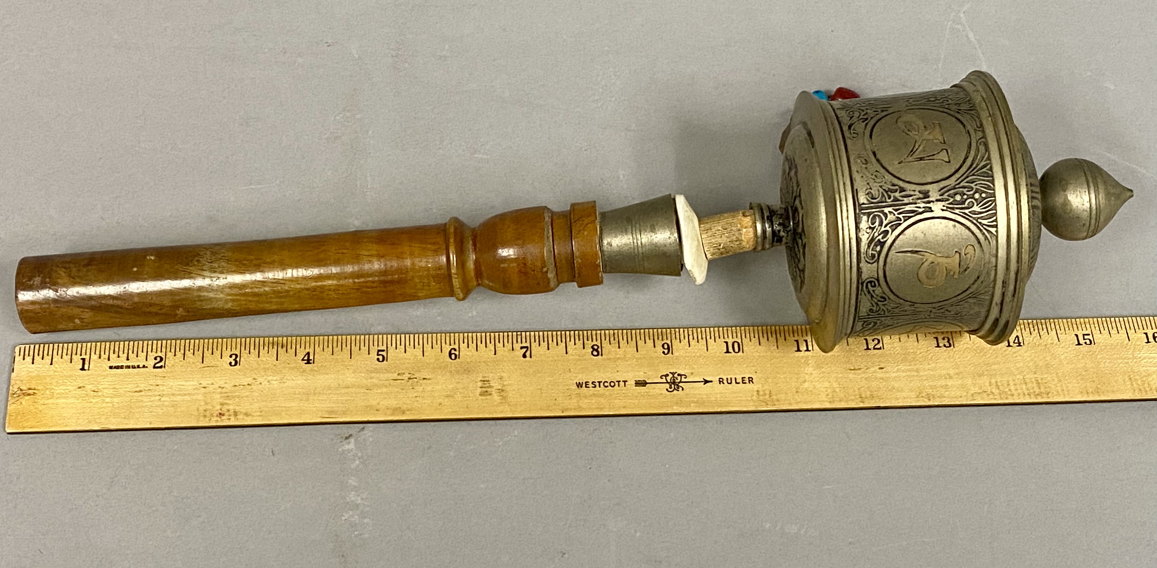 Vintage Tibetan Buddhist Prayer Wheel