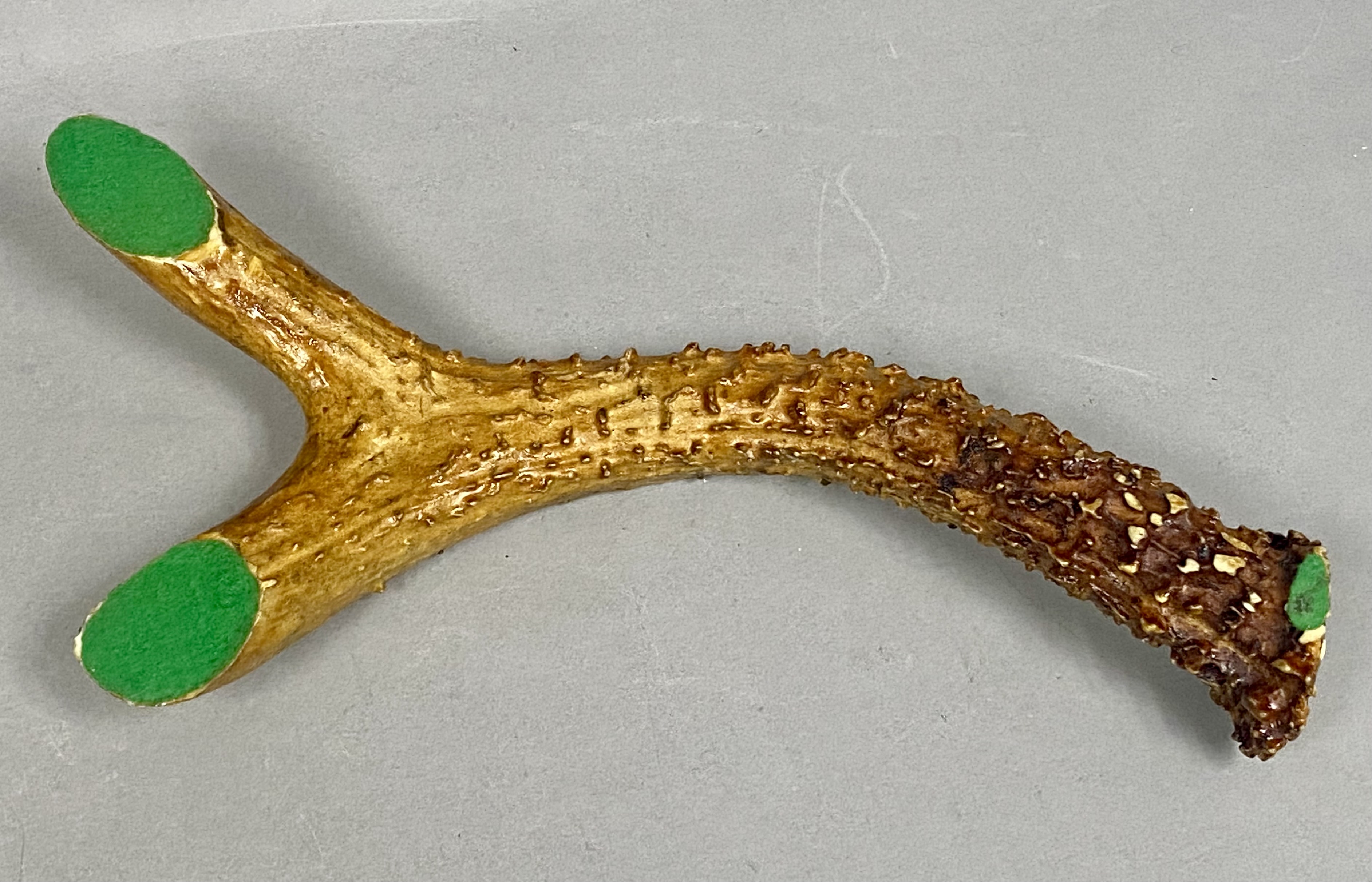 Vintage Handcrafted Deer Antler Cribbage Board