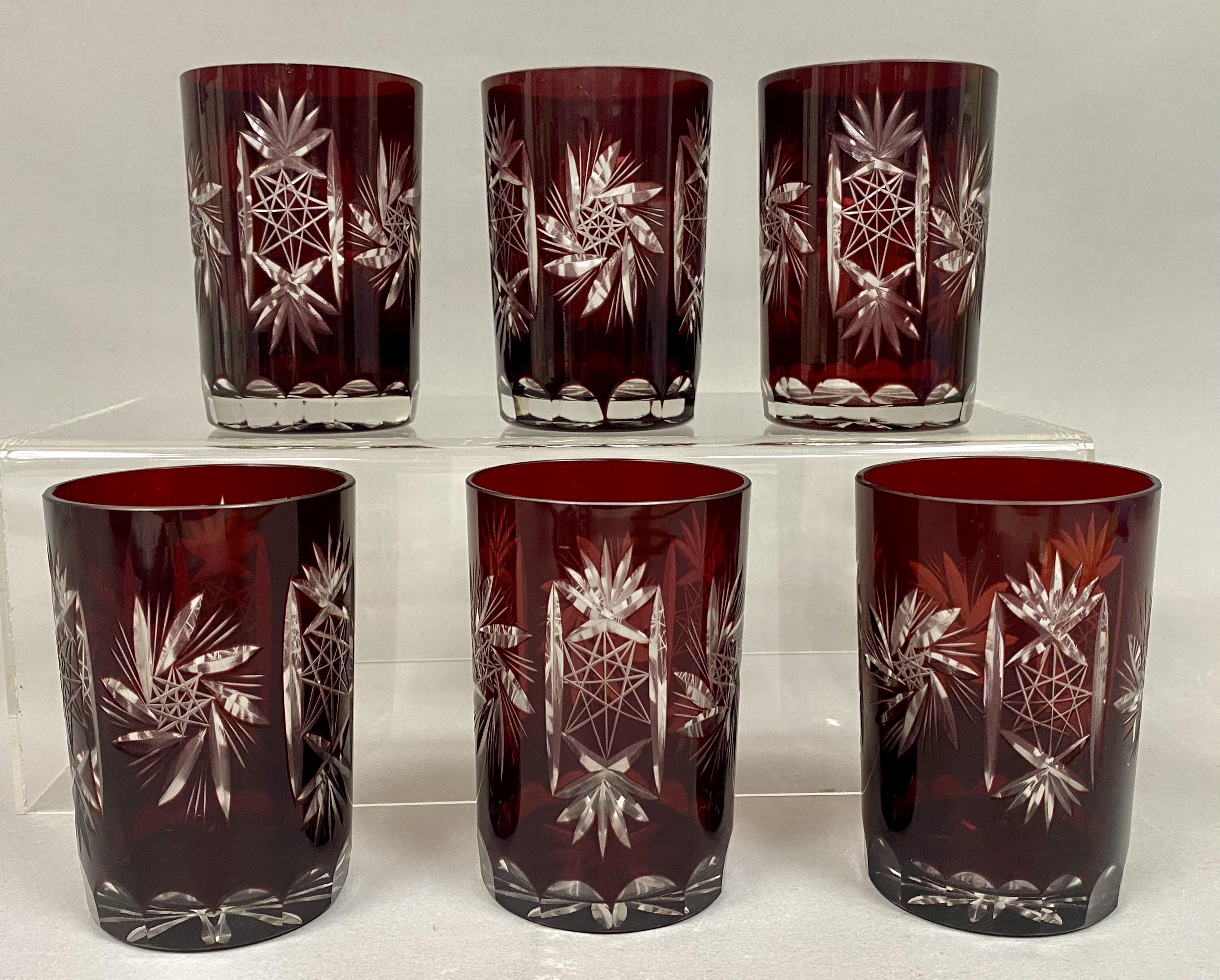 Vintage Bavarian Cut Lead Crystal Lemonade Set